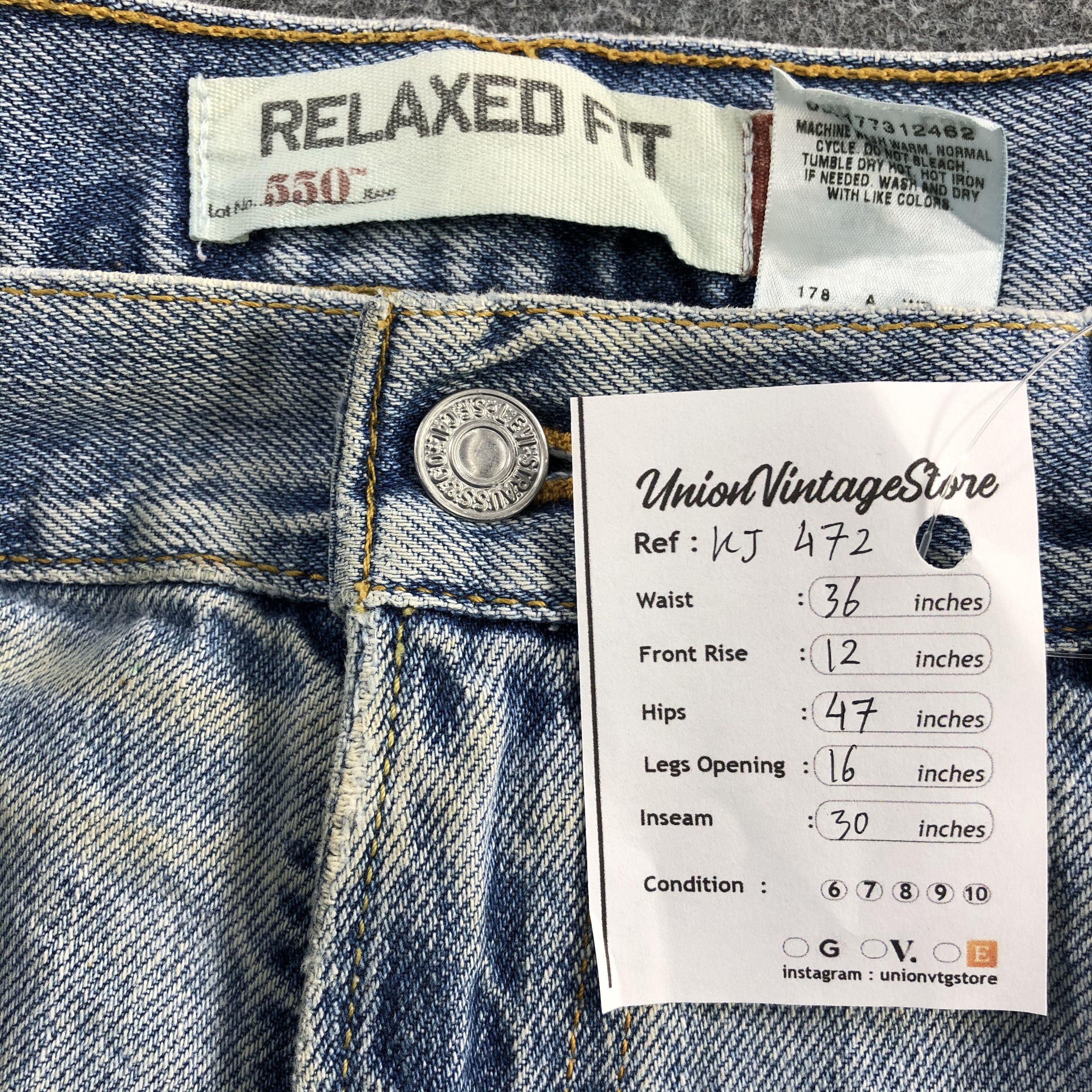 Levi's Vintage Levis 550 Jeans Light Washed Denim KJ472 Size US 36 / EU 52 - 11 Thumbnail