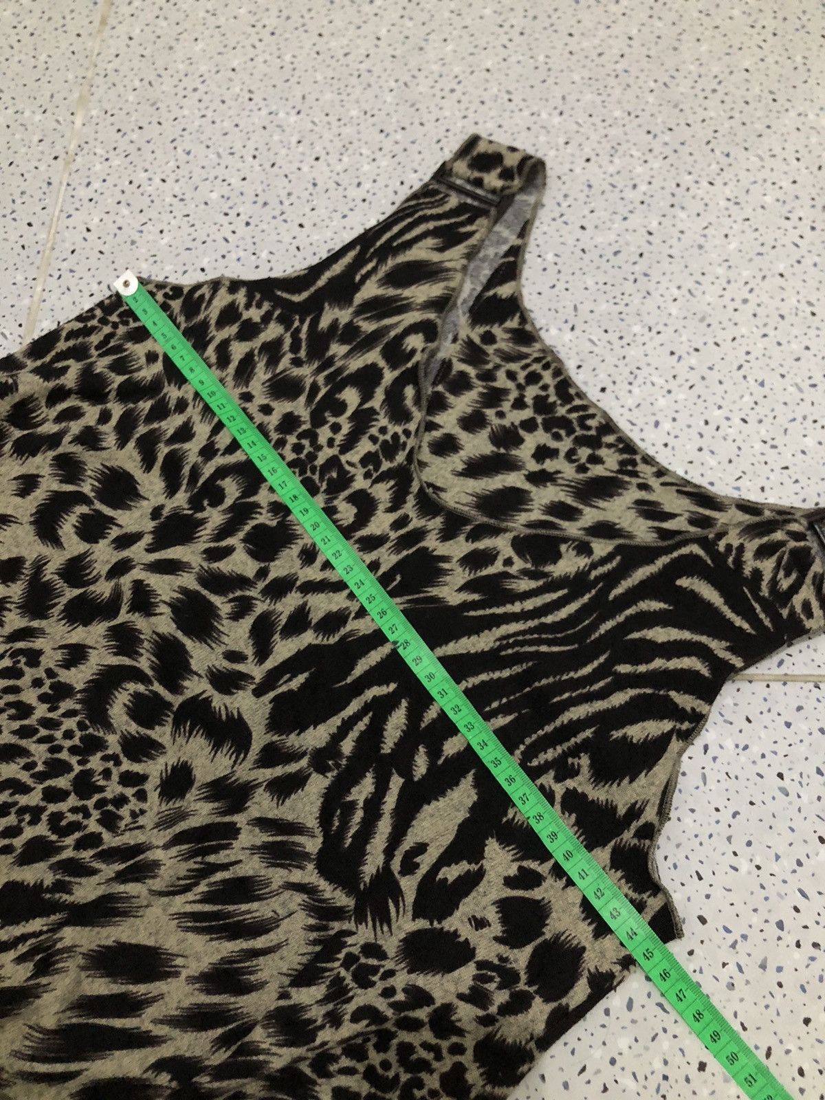 Japanese Brand Unknown - Japanese Leopard Pattern Midi Dress Size M / US 6-8 / IT 42-44 - 10 Thumbnail