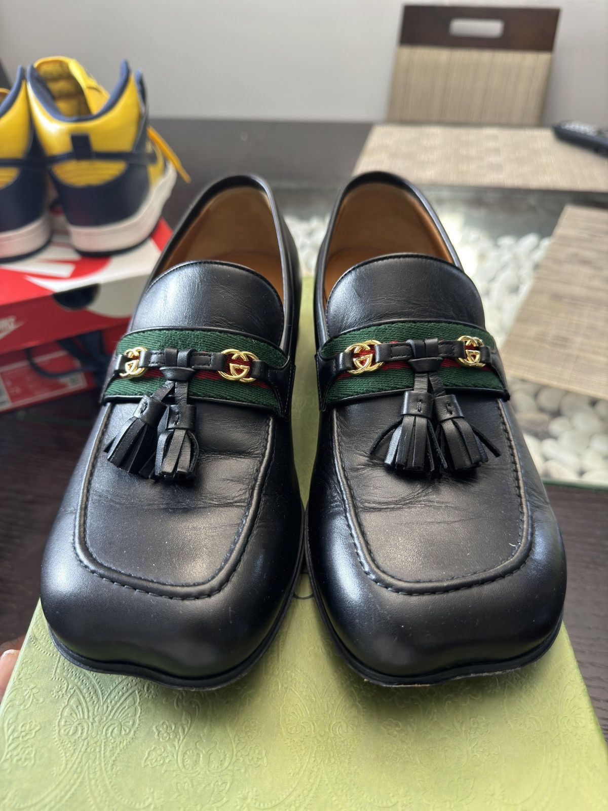 Gucci Gucci Web Stipe Loafers Size US 7 / EU 40 - 4 Thumbnail
