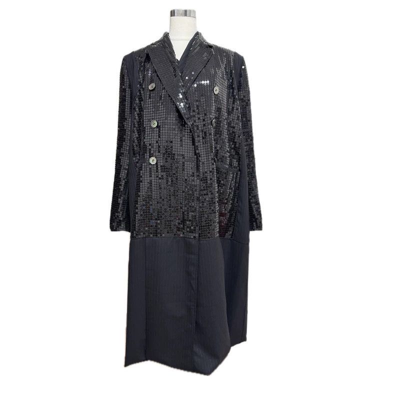 Junya Watanabe Junya Watanabe Sequin Deformable Coat Size L / US 10 / IT 46 - 1 Thumbnail