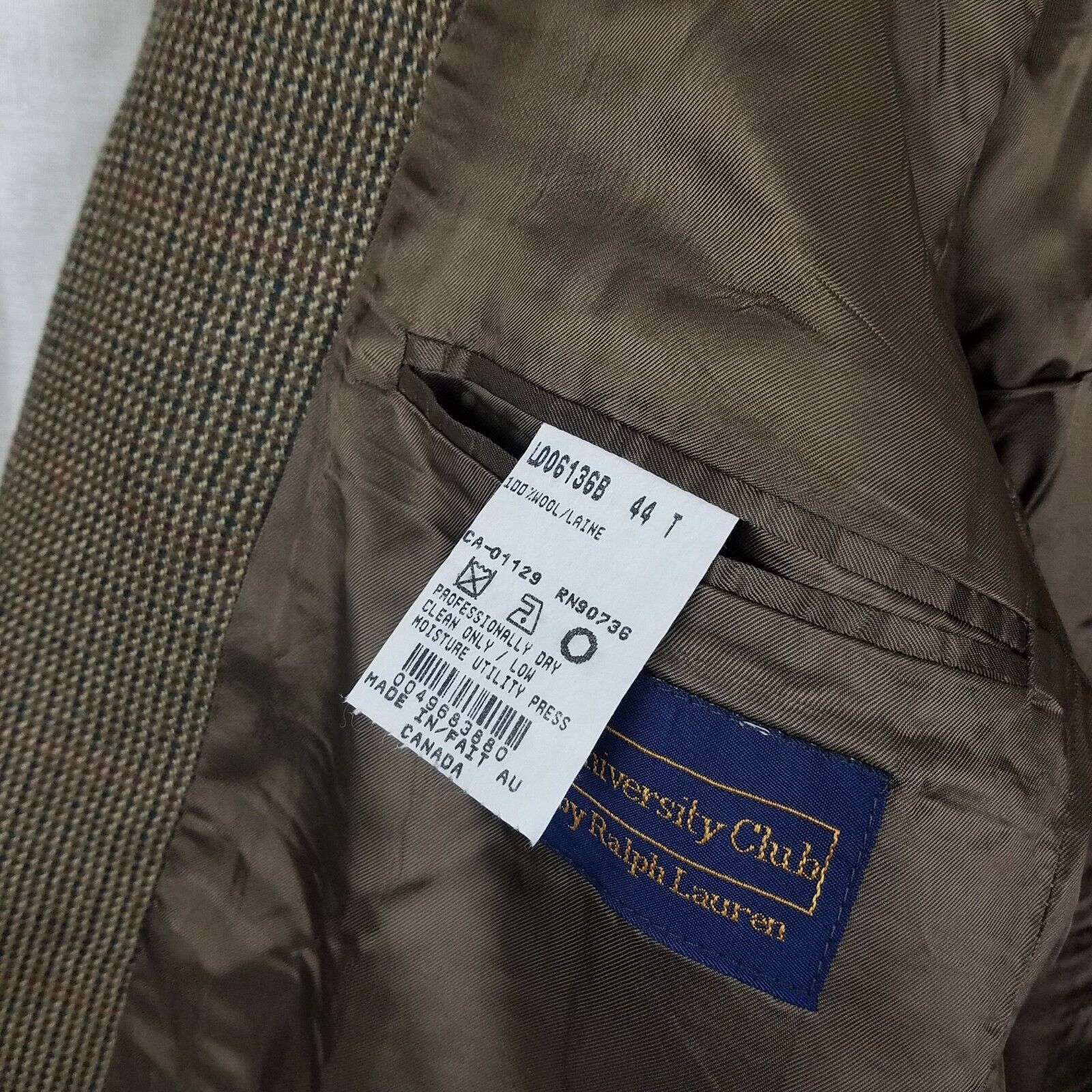 Polo Ralph Lauren Polo University Club Wool Checked Sportcoat Jacket Blazer 44 Size US L / EU 52-54 / 3 - 7 Thumbnail