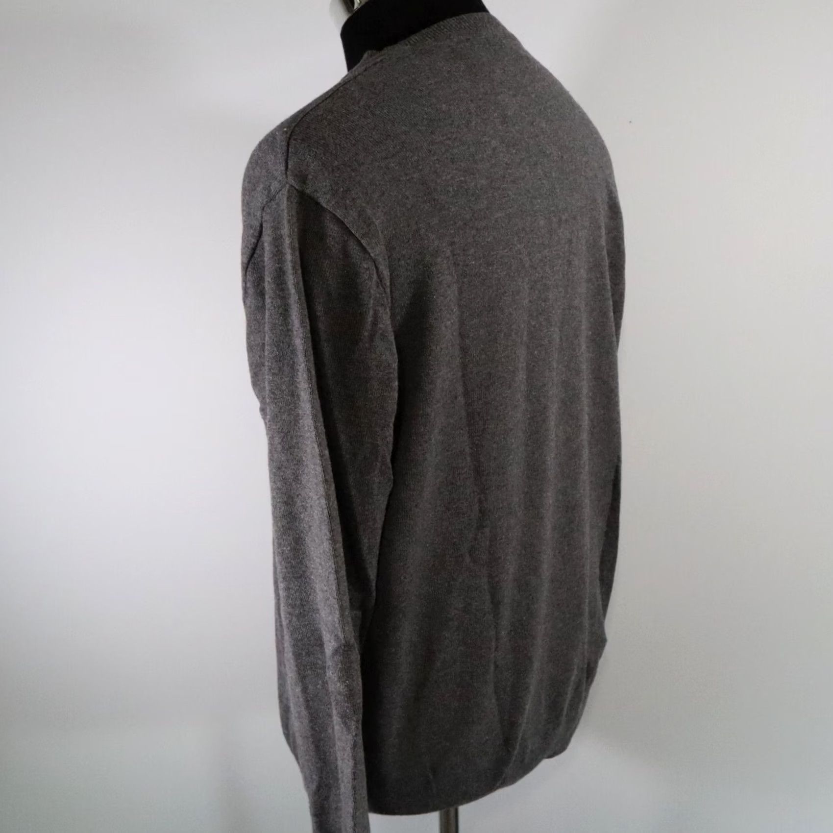 Vintage Axcess Sweater Mens Medium Gray Knit V-Neck Pullover Argyle Diamond Long Sleeve Size US M / EU 48-50 / 2 - 5 Thumbnail