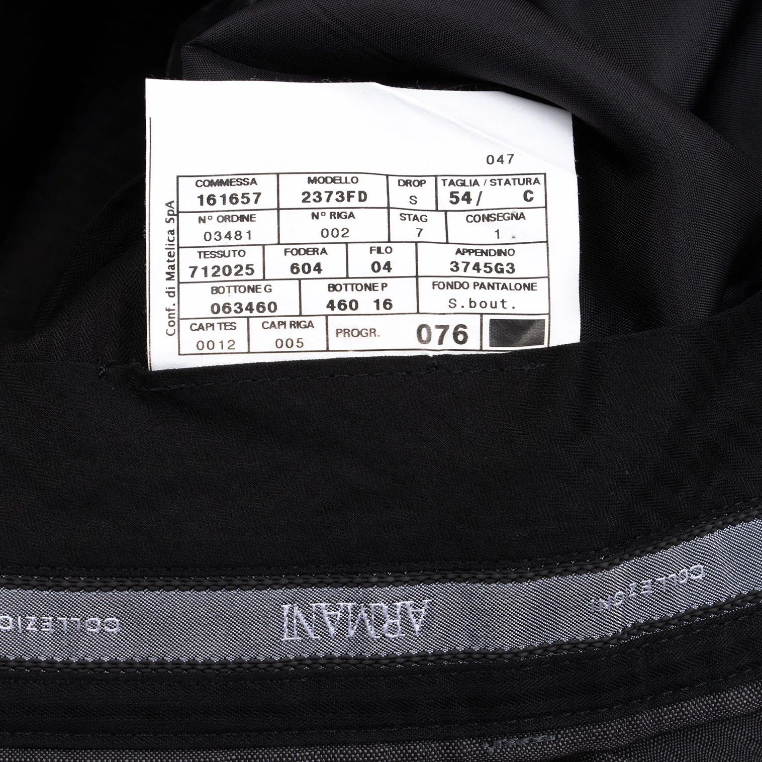 Armani Collezioni Wool Shadow Stripe Pants in Gray, Size 54 Size US 26 / EU 42 - 15 Thumbnail