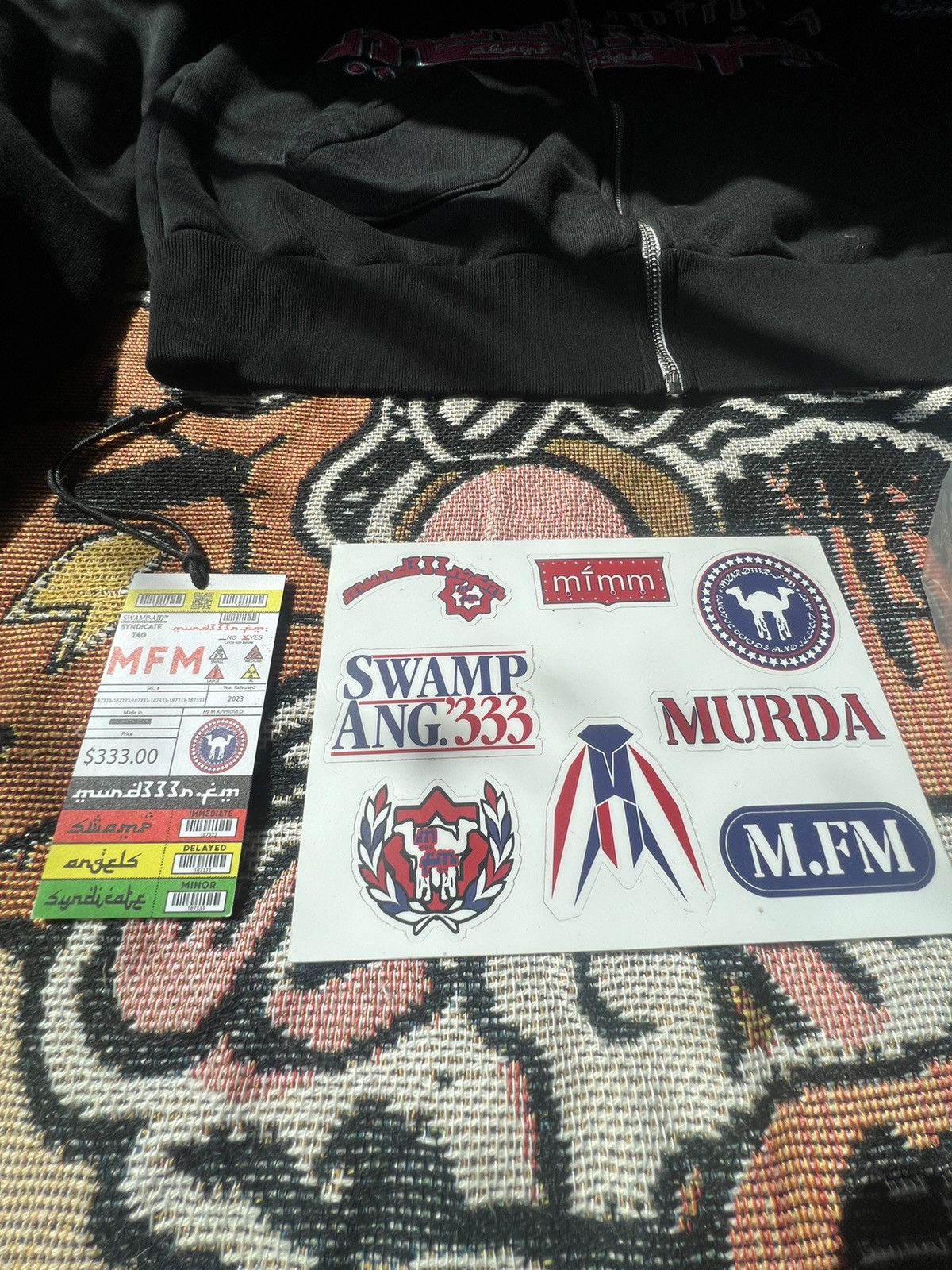 murd333r.fm Murd333r.Fm ‘Black’ (🦟Swamp Angels🦟 ) Hoodie Size US S / EU 44-46 / 1 - 15 Thumbnail