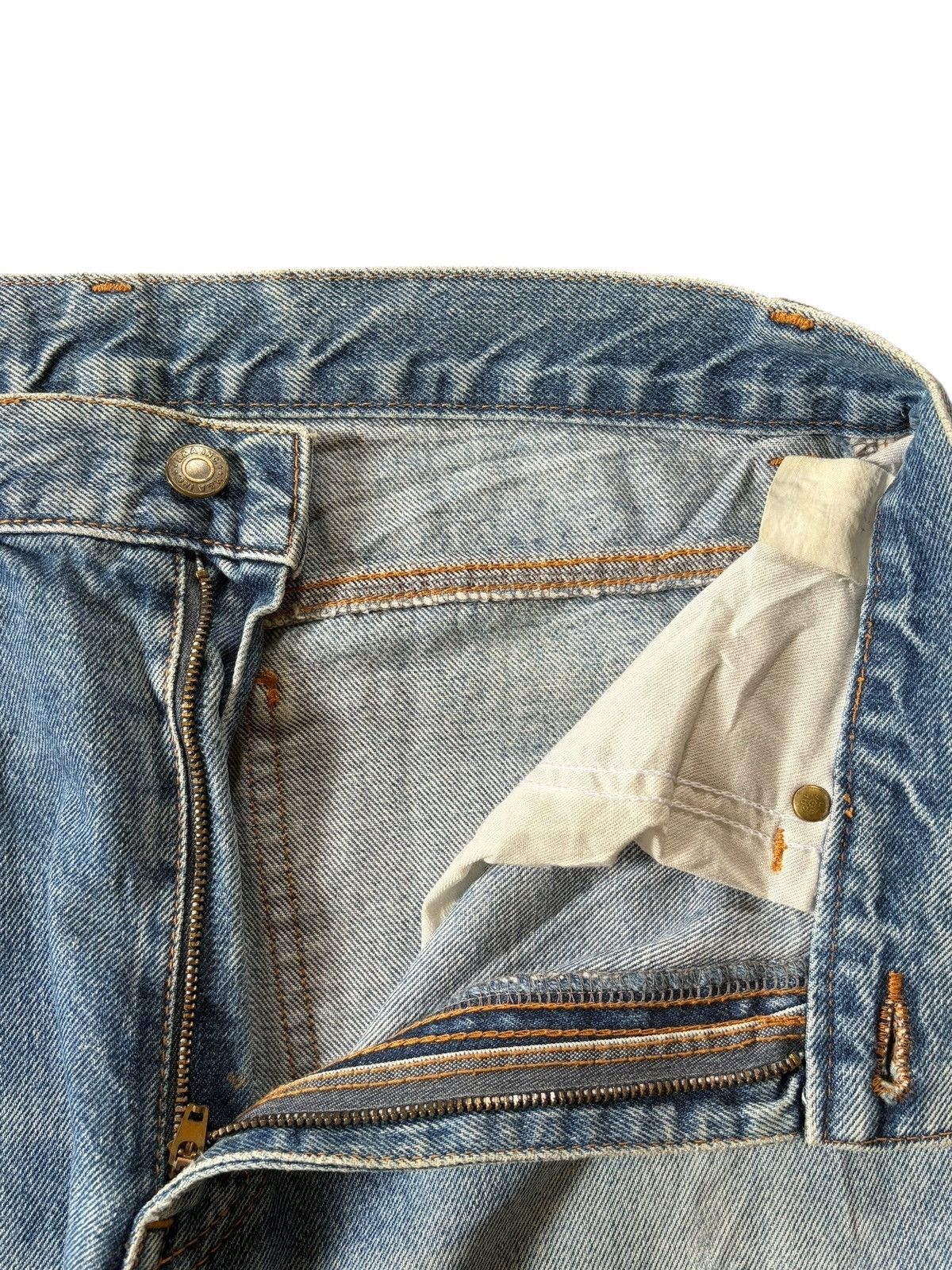 Edwin Vintage Japanese Brand Faded Wash Distress Loose Jeans Size US 29 - 5 Thumbnail