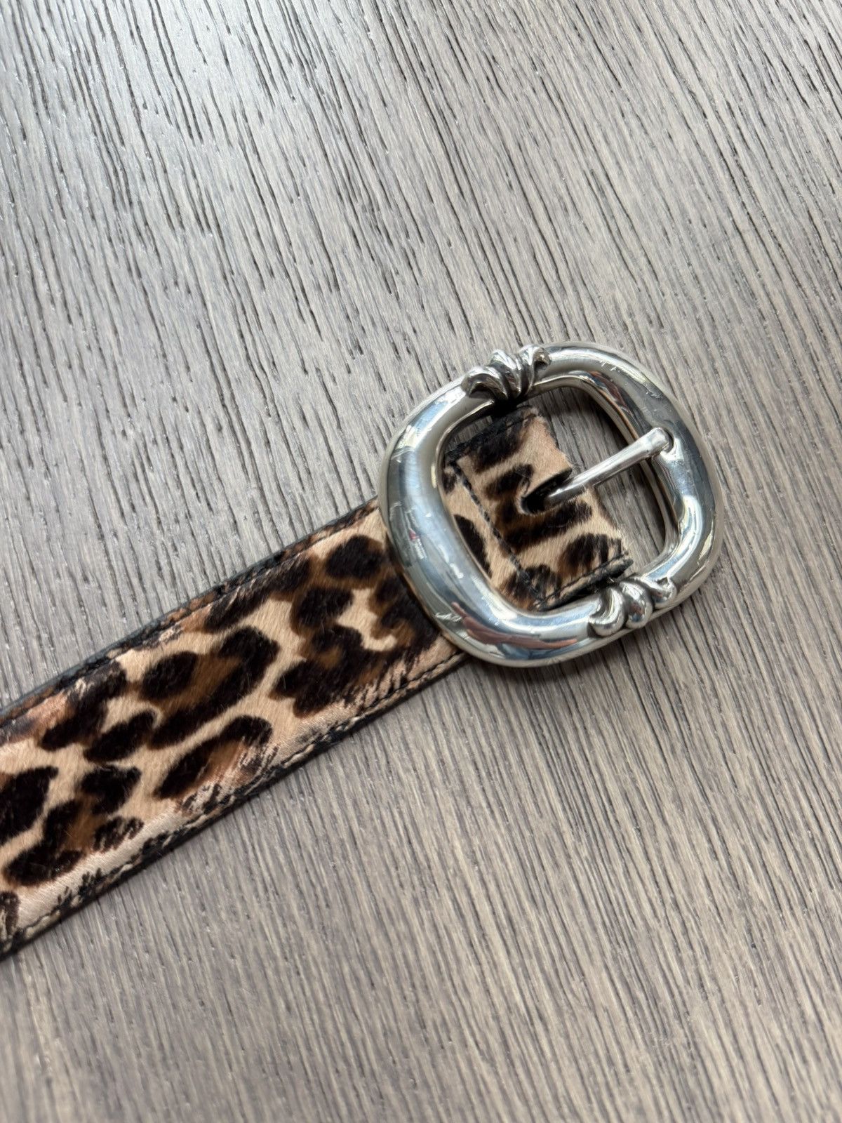 Chrome Hearts Chrome Hearts Cheetah Print Gunslinger Silver Belt Buckle Size 36 - 3 Thumbnail