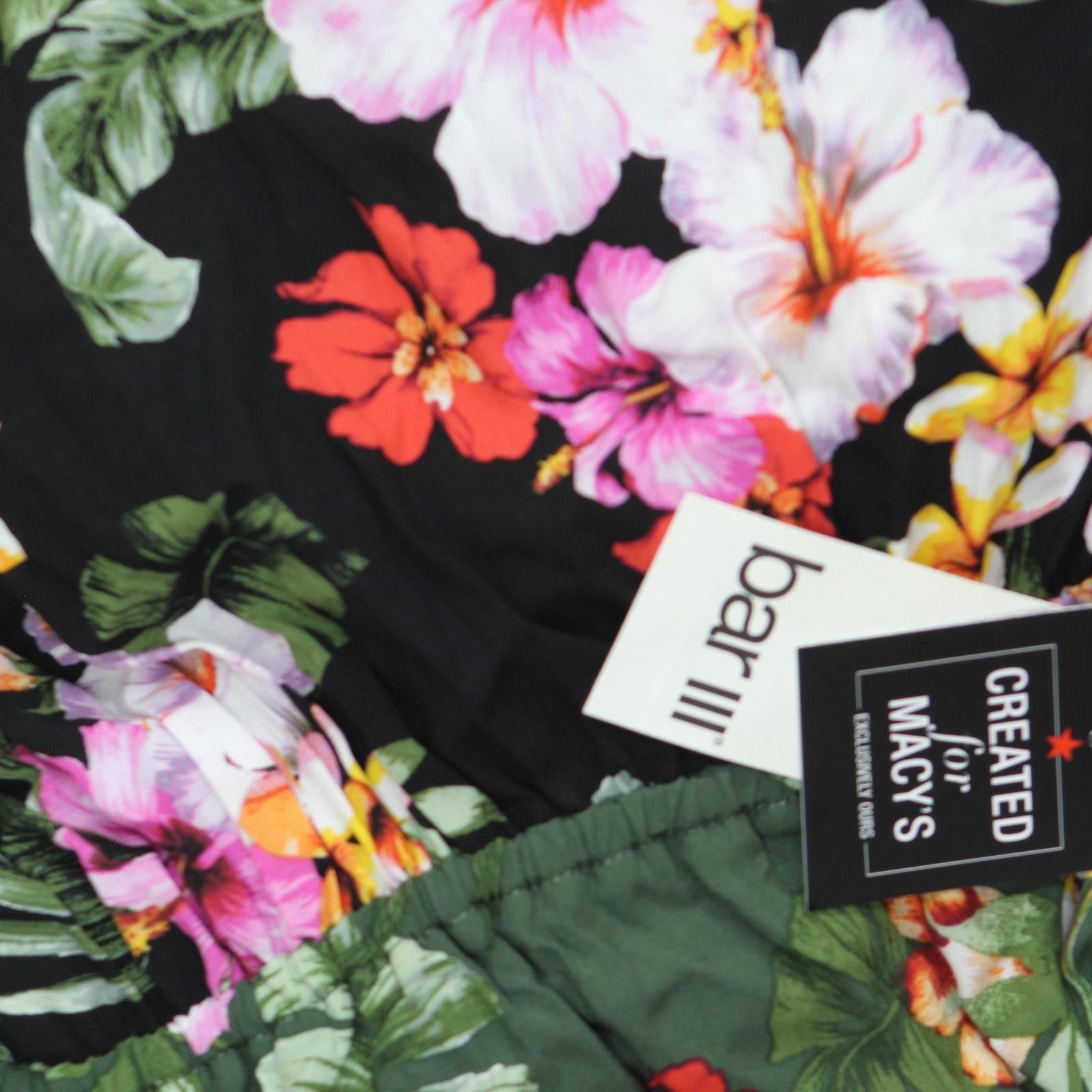 Bar III Nwt Bar Iii Womens Tiered Cover Up Mbth25834 Multi Black M Size ONE SIZE - 3 Thumbnail