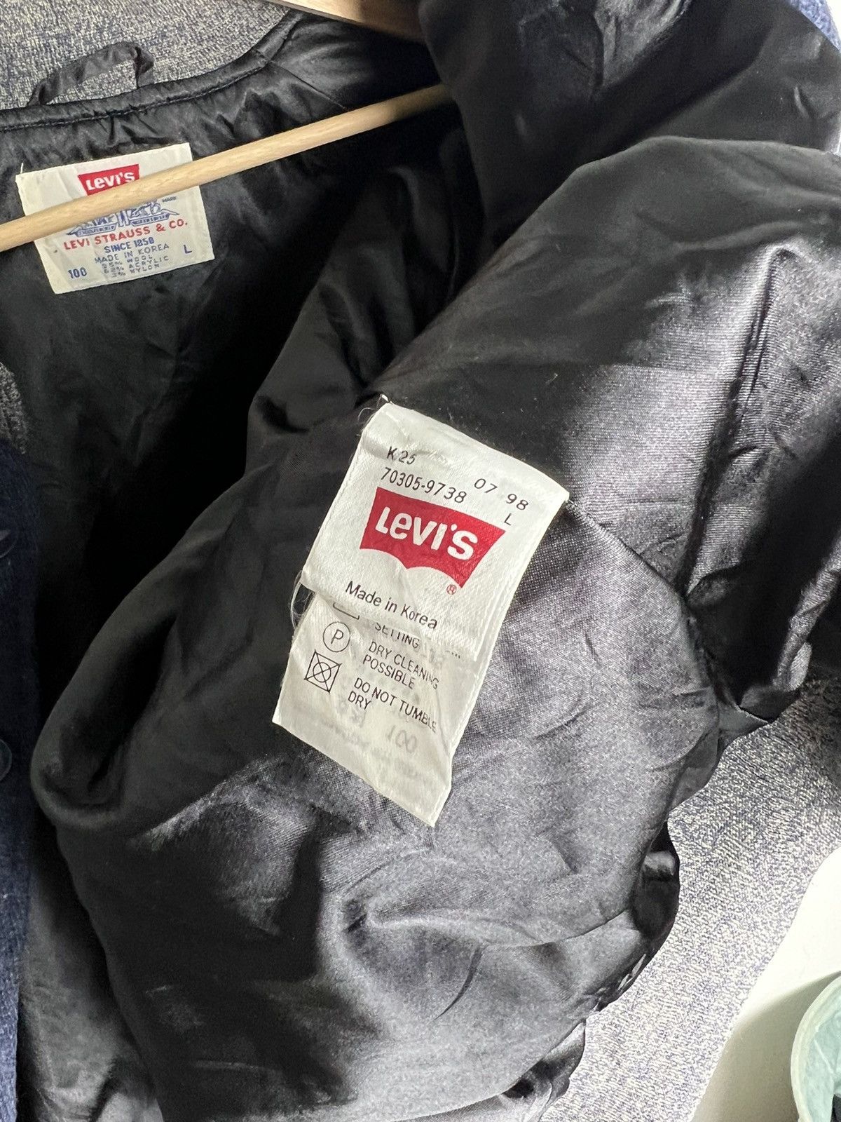 Levi's × Levi's Vintage Clothing × Vintage Vintage 1998 Levi's Chainstitch Varsity Wool Jackets Size US L / EU 52-54 / 3 - 7 Thumbnail