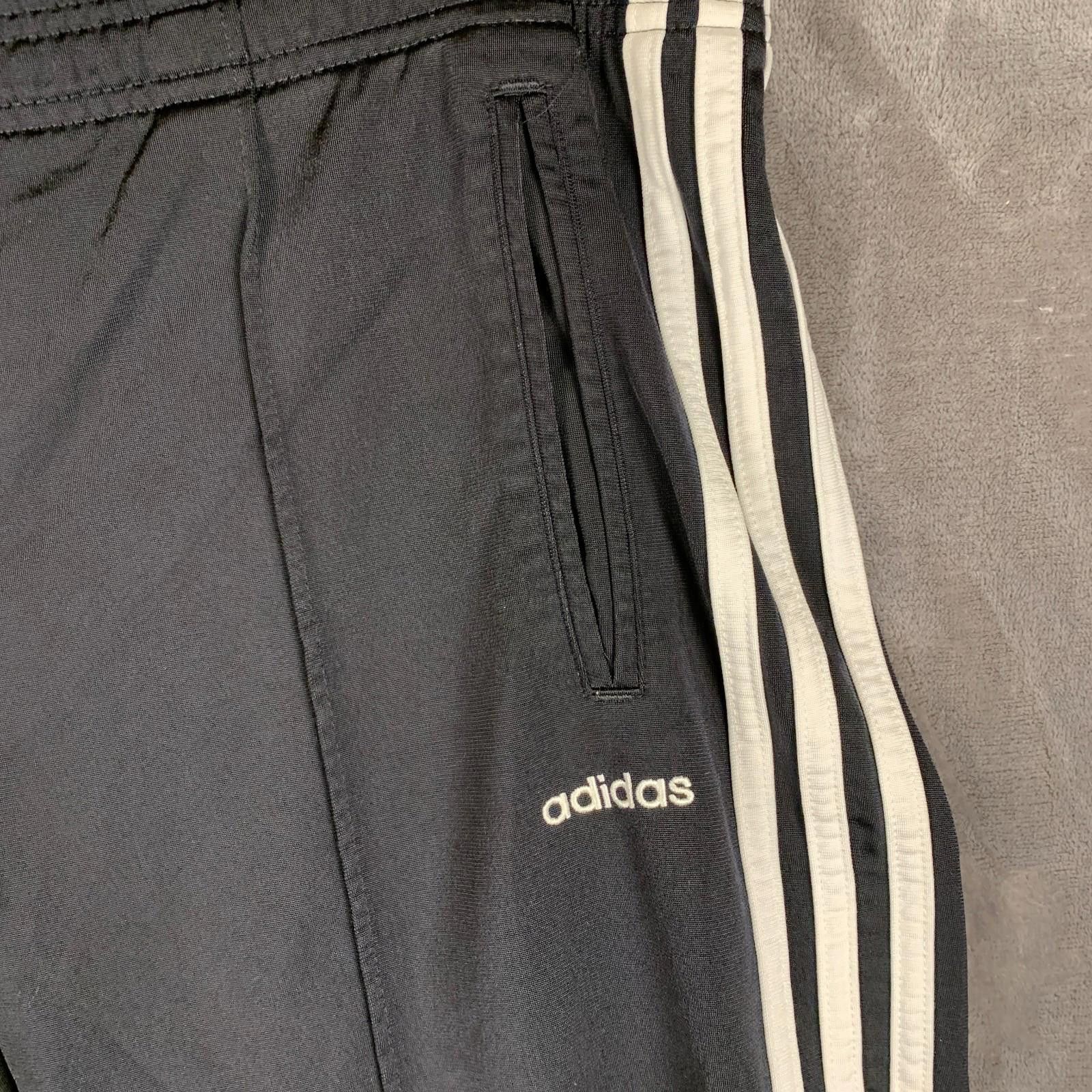 Adidas Y2K '04 Adidas Mens Black w White Stripe Track Pnts Sz S 371 Size US 30 / EU 46 - 4 Thumbnail
