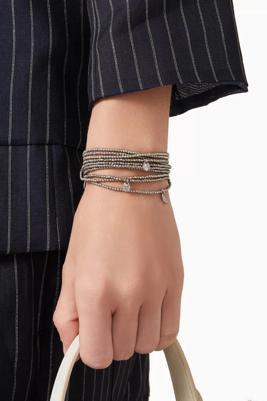 Brunello Cucinelli o1la1rc1a0425 Size: OS/Bracelet in Silver Size ONE SIZE - 3 Thumbnail