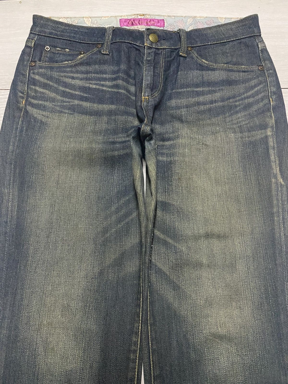 Uniqlo Vintage Japanese Brand Uniqlo Black Denim Boot Slim Jeans Size US 31 - 3 Thumbnail