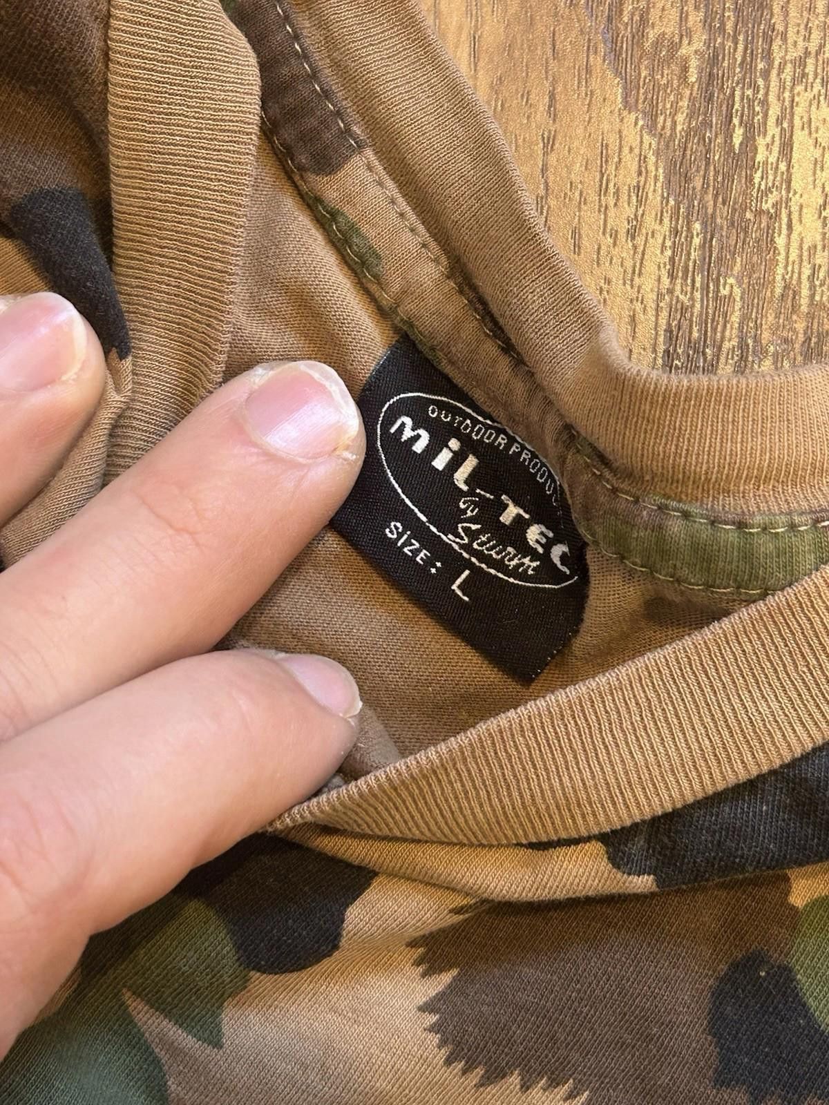 MIL-TEC Vintage 90s Mil-Tec Woodland Camo Shirt Large 22x24 Boxy Size US L / EU 52-54 / 3 - 5 Thumbnail