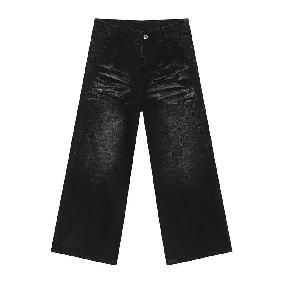 Japanese Brand Retro wide leg cat whisker jeans Size US 32 / EU 48 - 5 Thumbnail