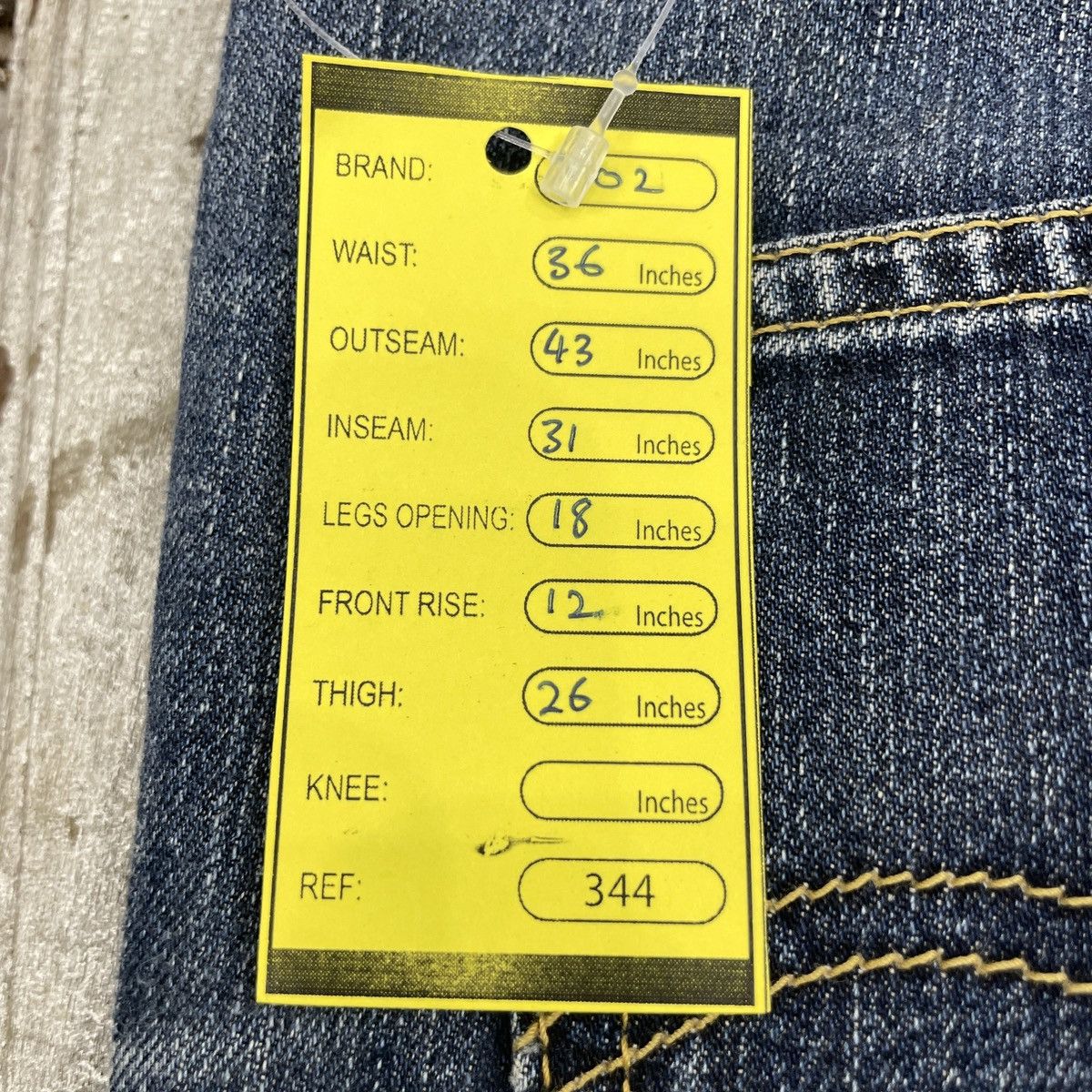 Levi's Vintage Levis 502 Distressed Faded Blue Jeans wc 344 Size US 36 / EU 52 - 11 Thumbnail