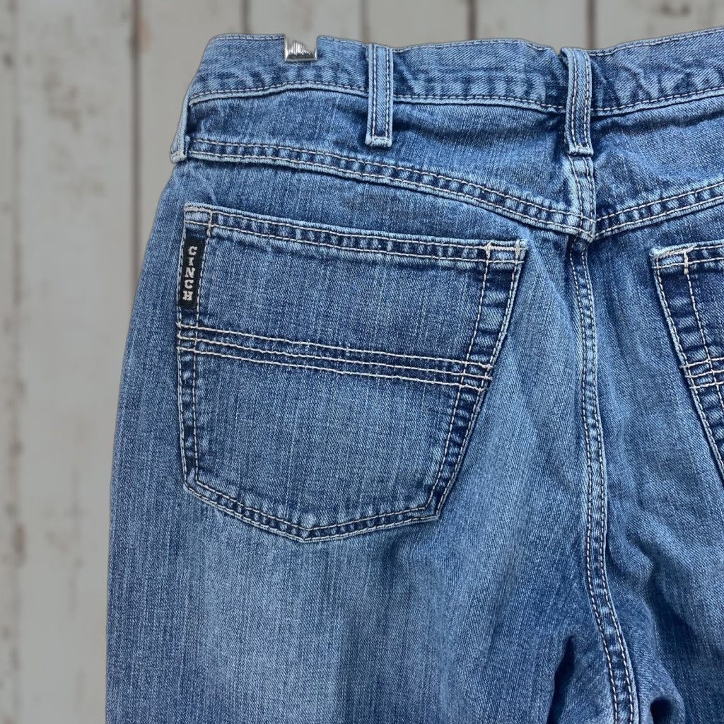 Vintage Cinch Mens Jeans 34x34 Loose Fit Black Label 2.0 Blue Denim Pants Cowboy Western Size US 34 / EU 50 - 1 Thumbnail