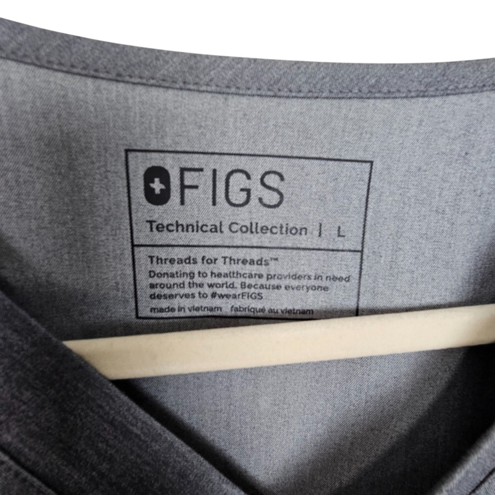 Figue Figs Mens Leon Scrub Top L Workwear Stretch Comfort Doctor Size L / US 10 / IT 46 - 6 Thumbnail