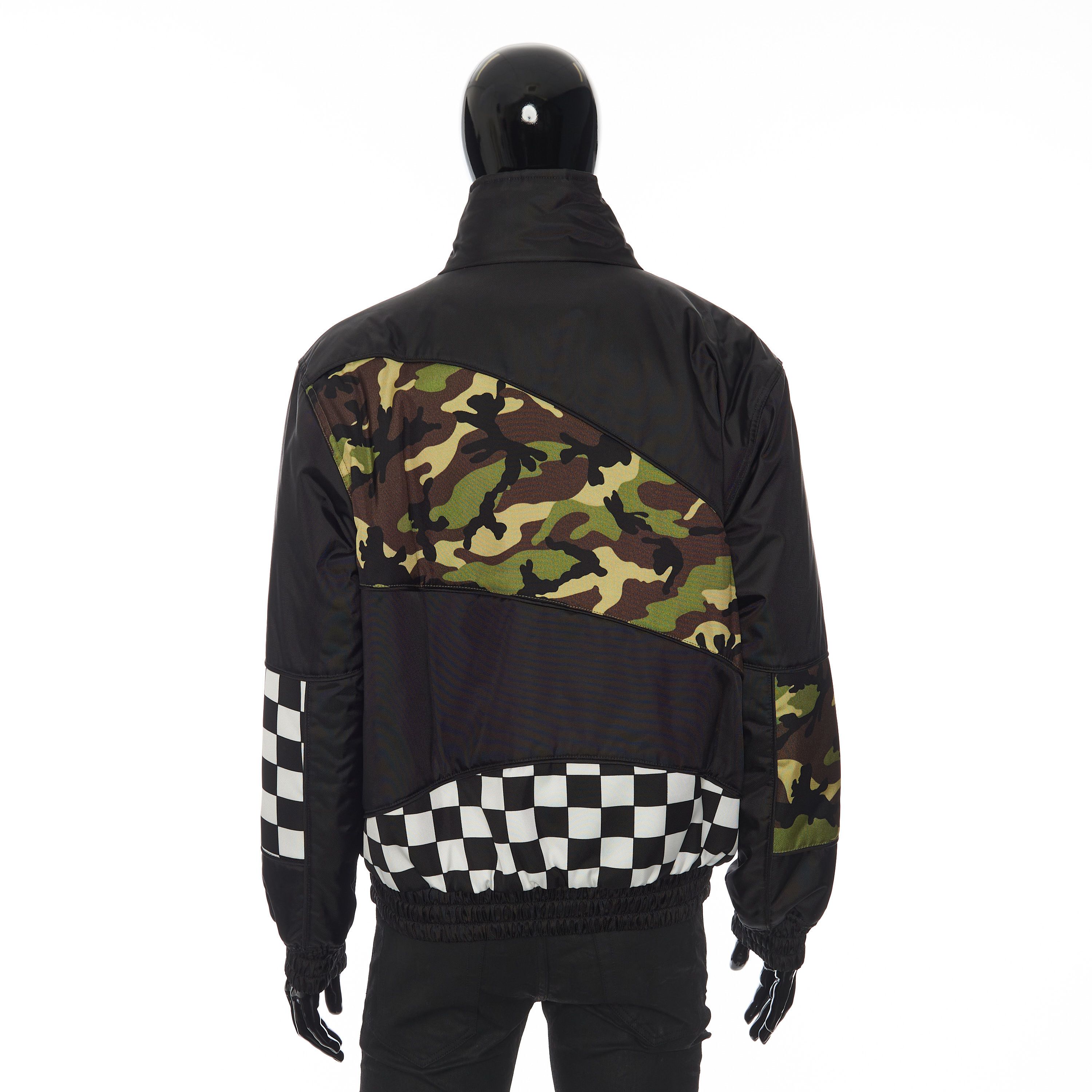 Celine Patchwork Shell Bomber Jacket In Black Technical Fabric Size US M / EU 48-50 / 2 - 5 Thumbnail