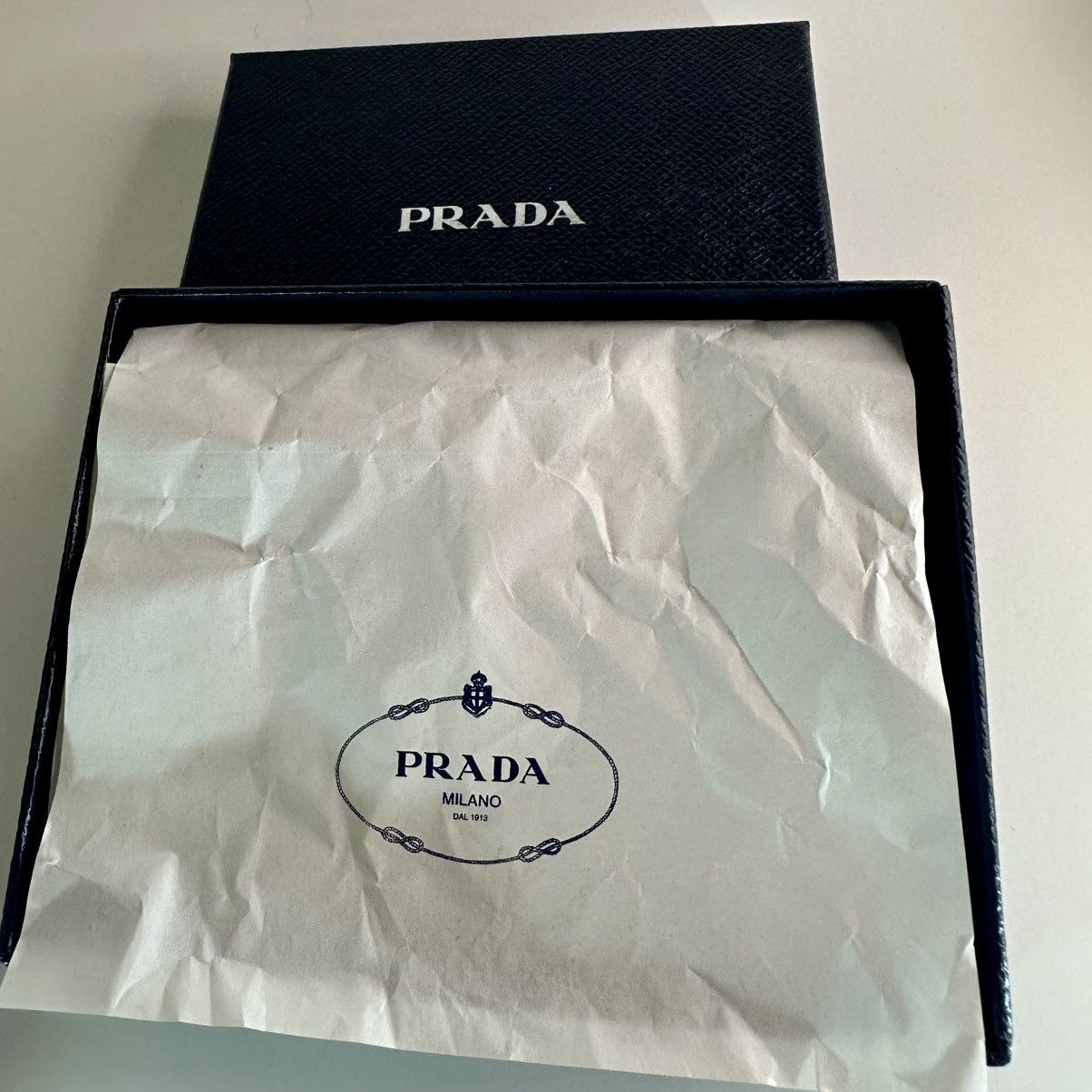 Prada Prada 2M0002 Saffiano Leather Wallet Baltico Navy Box+COA Size ONE SIZE - 11 Thumbnail