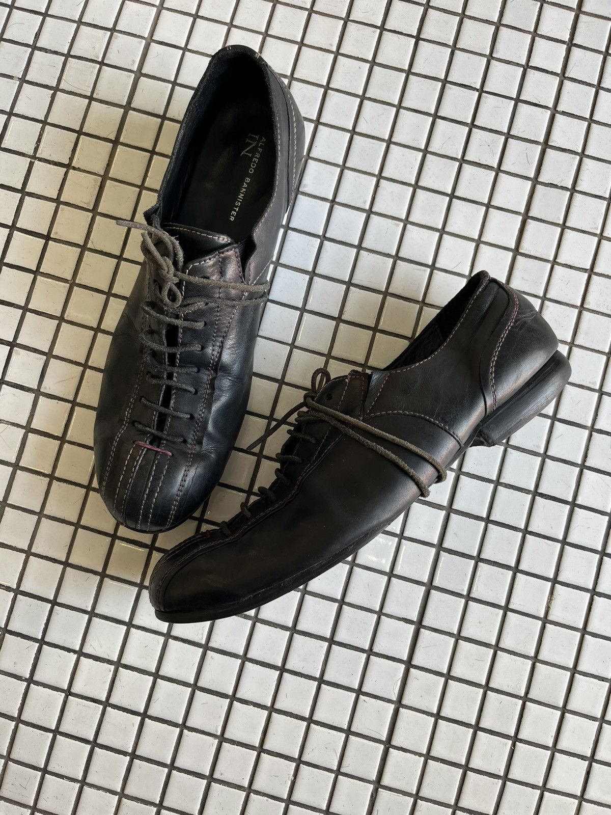 Alfredo Bannister RARE// Alfredo Bannister Black Leather Shoes Size US 10 / EU 43 - 2 Thumbnail