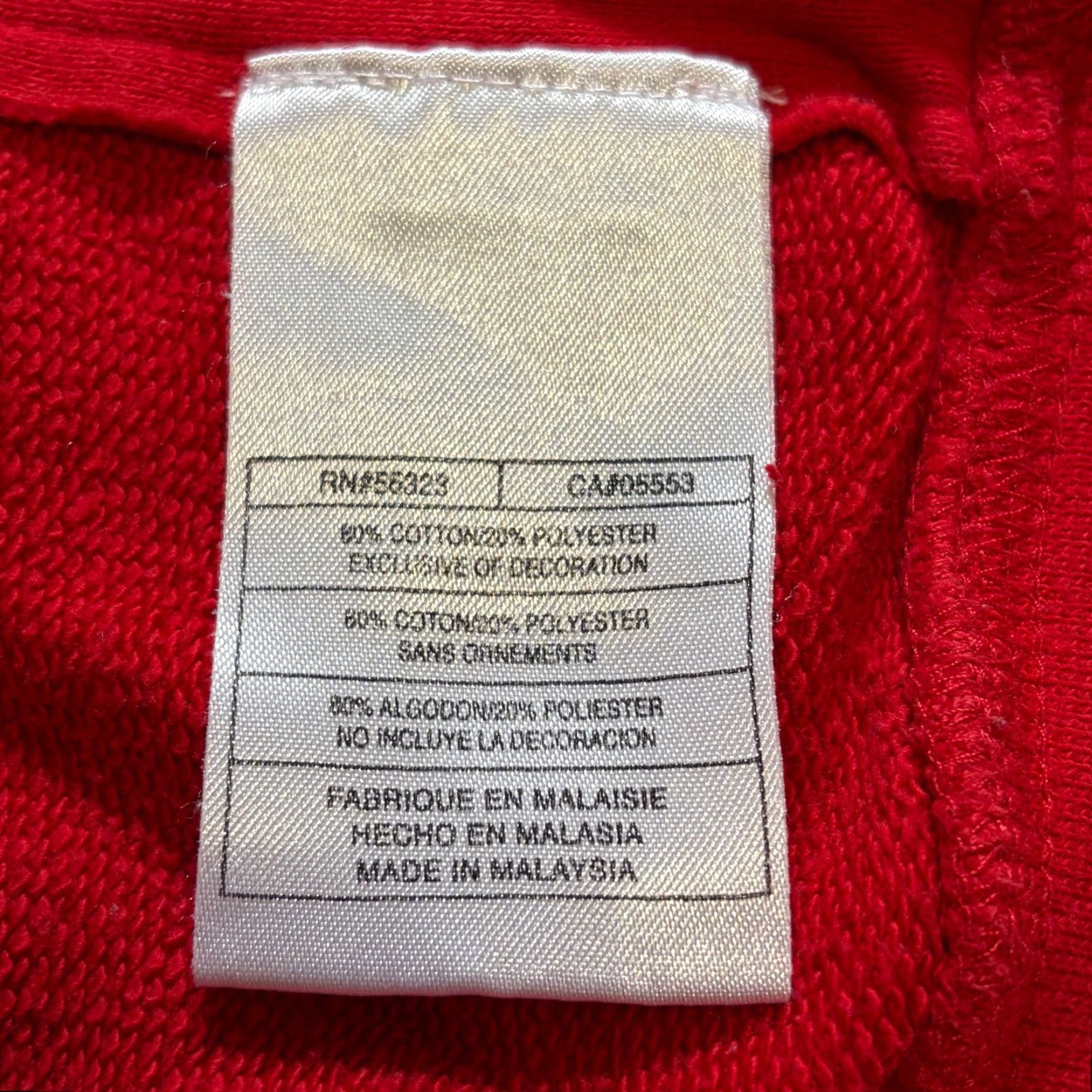 Nike VINTAGE Nike Hoodie Women Medium Red Full Zip Raglan Embroidered Sweatshirt Size M / US 6-8 / IT 42-44 - 5 Thumbnail