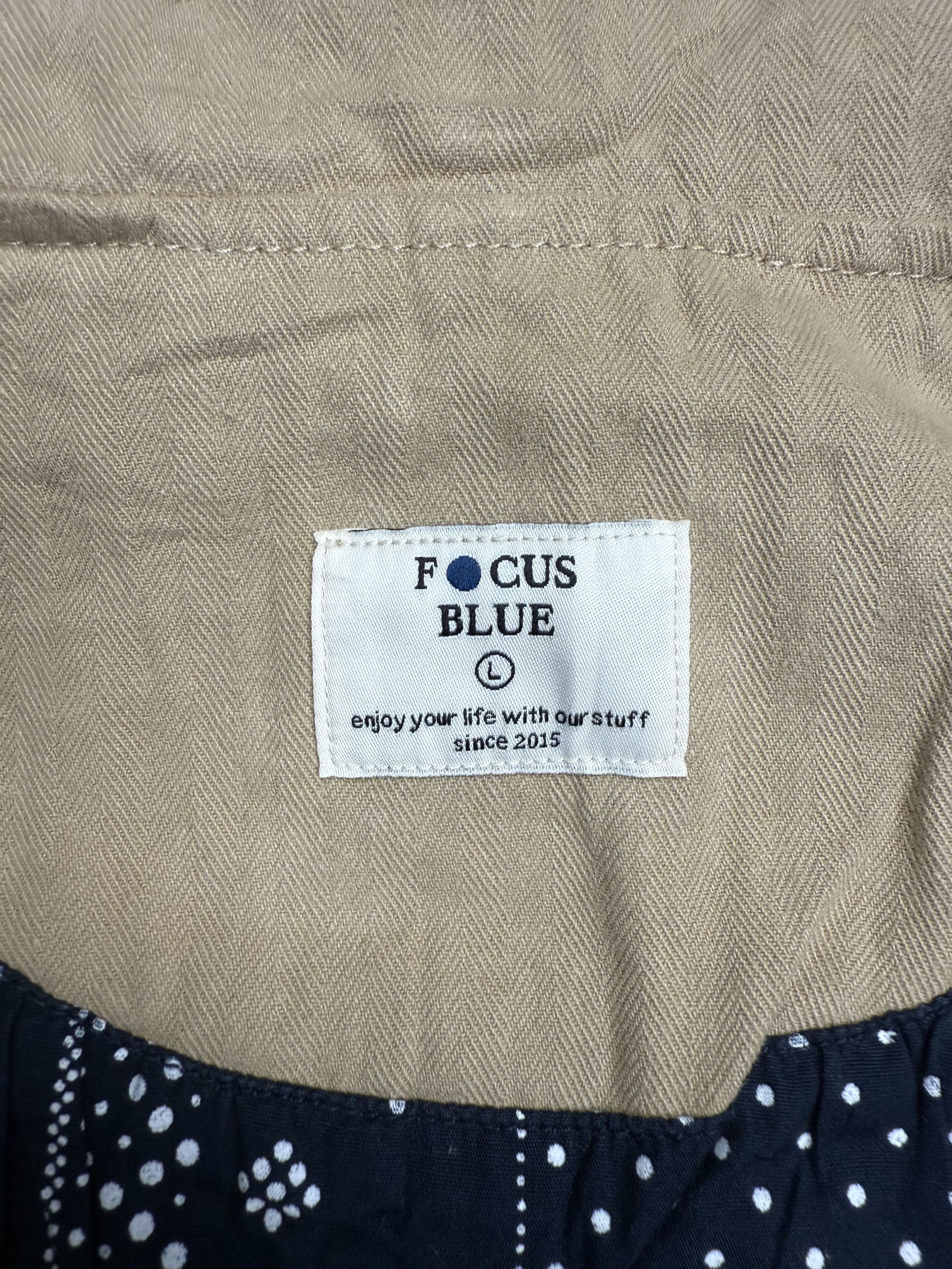 Japanese Brand Focus Blue Multi Pocket Utility Jacket 3D Pocket Cargo Size US L / EU 52-54 / 3 - 8 Thumbnail