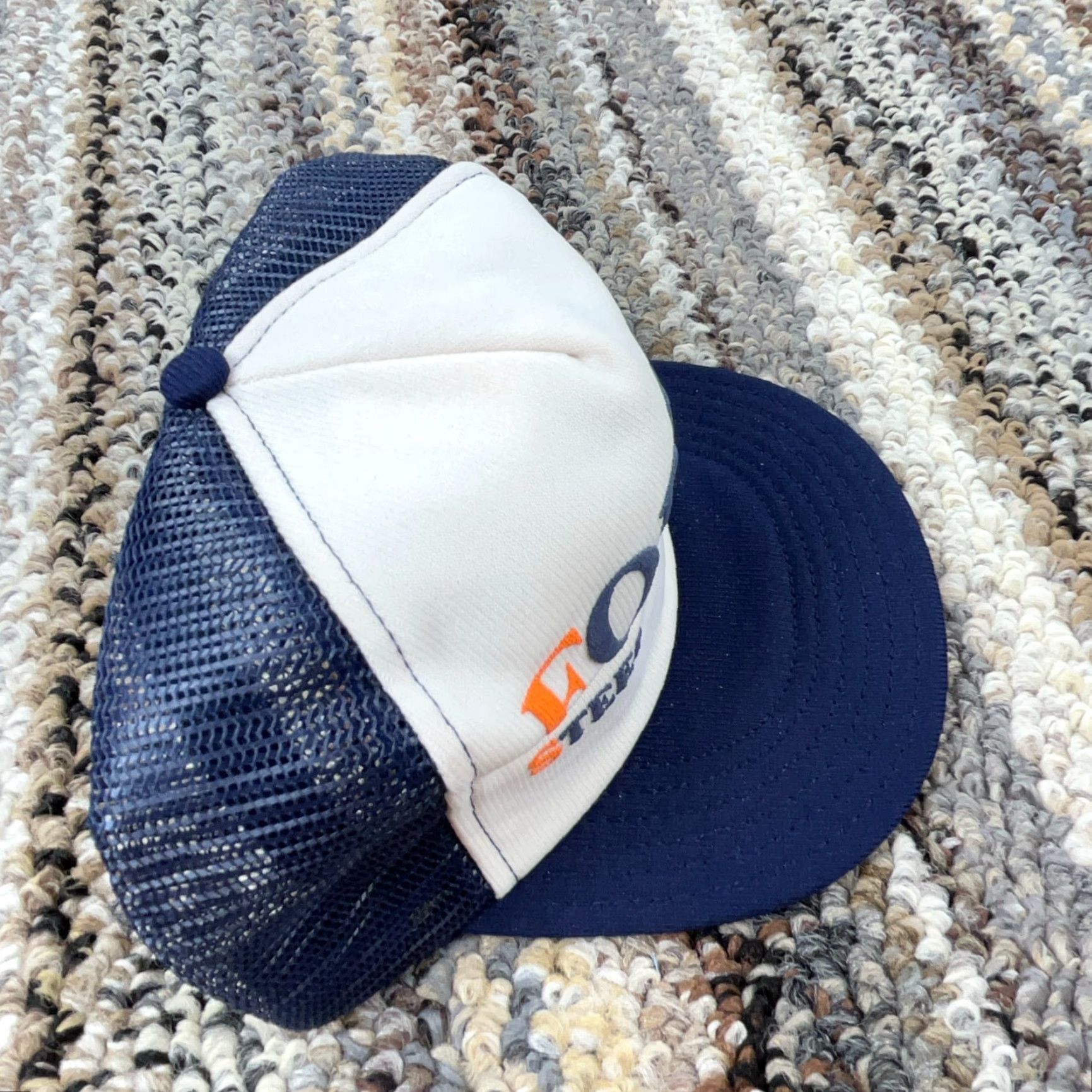 Vintage VINTAGE JR Advertising Trucker Hat Cap 80s 90s USA Made Adjustable Blue Cotton Polyester Twill Hats Mens Cap Publicity Logo Outdoor Advertising Size ONE SIZE - 4 Thumbnail
