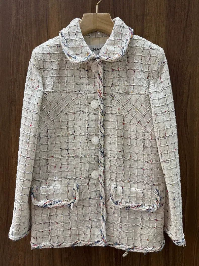 Chanel Chanel Waterfall series pearlescent white coat Size XS / US 0-2 / IT 36-38 - 1 Thumbnail