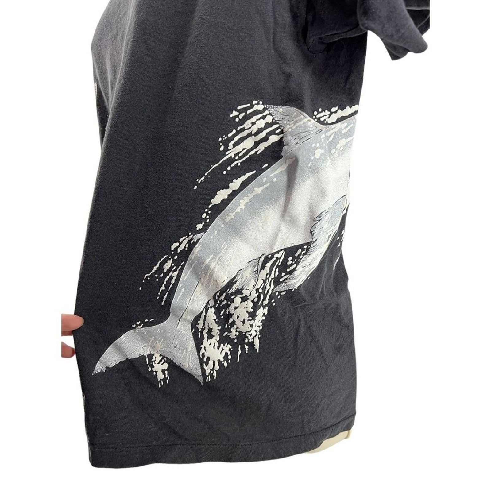 Vintage Vintage MSP Gold Leaping Great White Shark Shirt Florida L Size US L / EU 52-54 / 3 - 3 Thumbnail