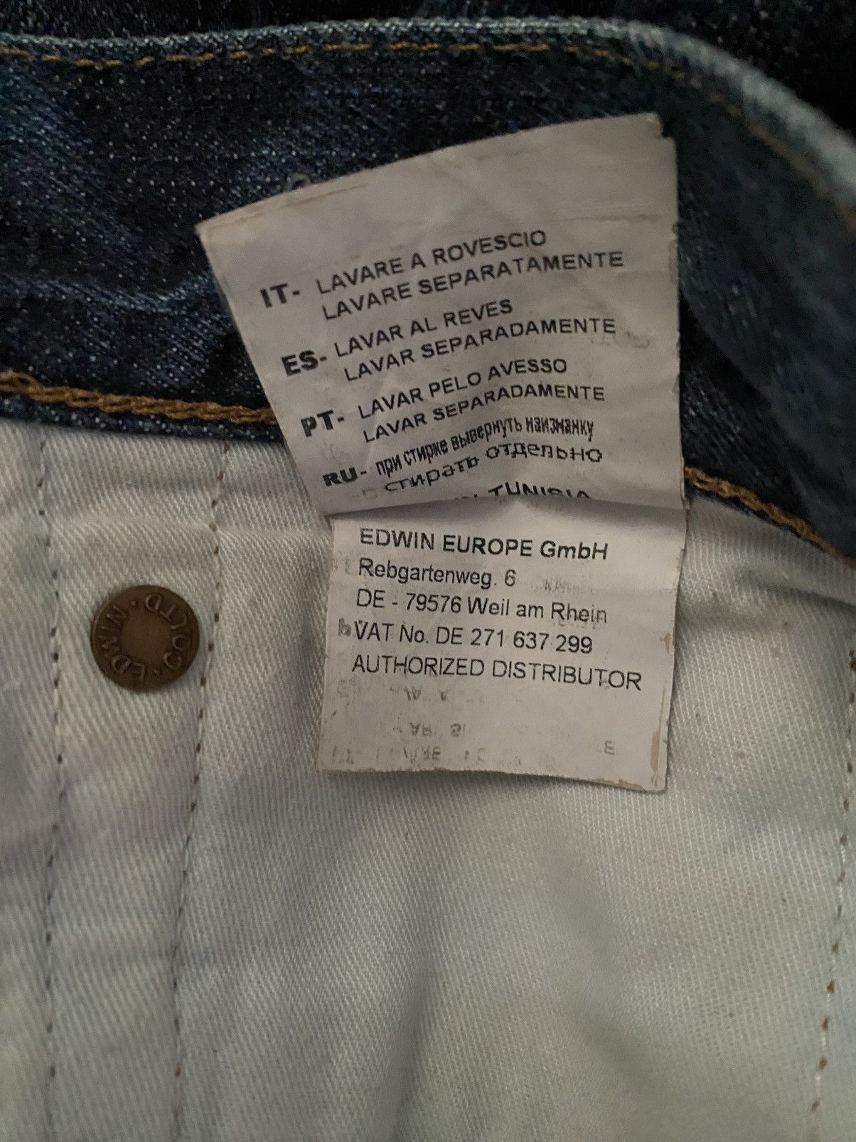 Edwin Edwin - Japanese Selvedge Jeans - W36” L32” Size US 36 / EU 52 - 10 Thumbnail