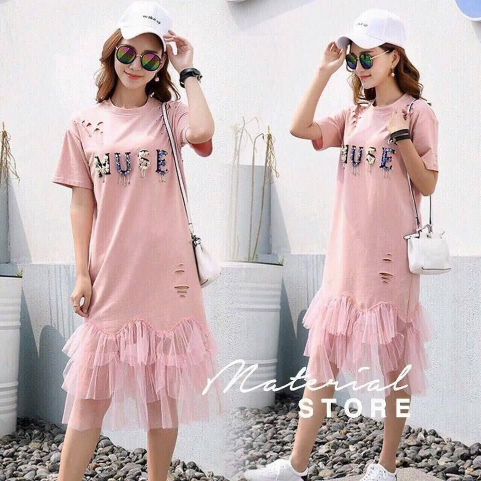 Other Pink MUSE maternity mesh layer dress Size M / US 6-8 / IT 42-44 - 2 Thumbnail