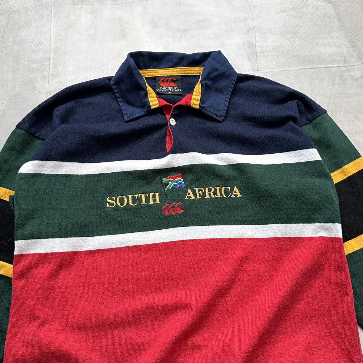 Canterbury of New Zealand Vintage Canterbury South Africa Springboks Rugby Jersey Size US XXL / EU 58 / 5 - 3 Thumbnail