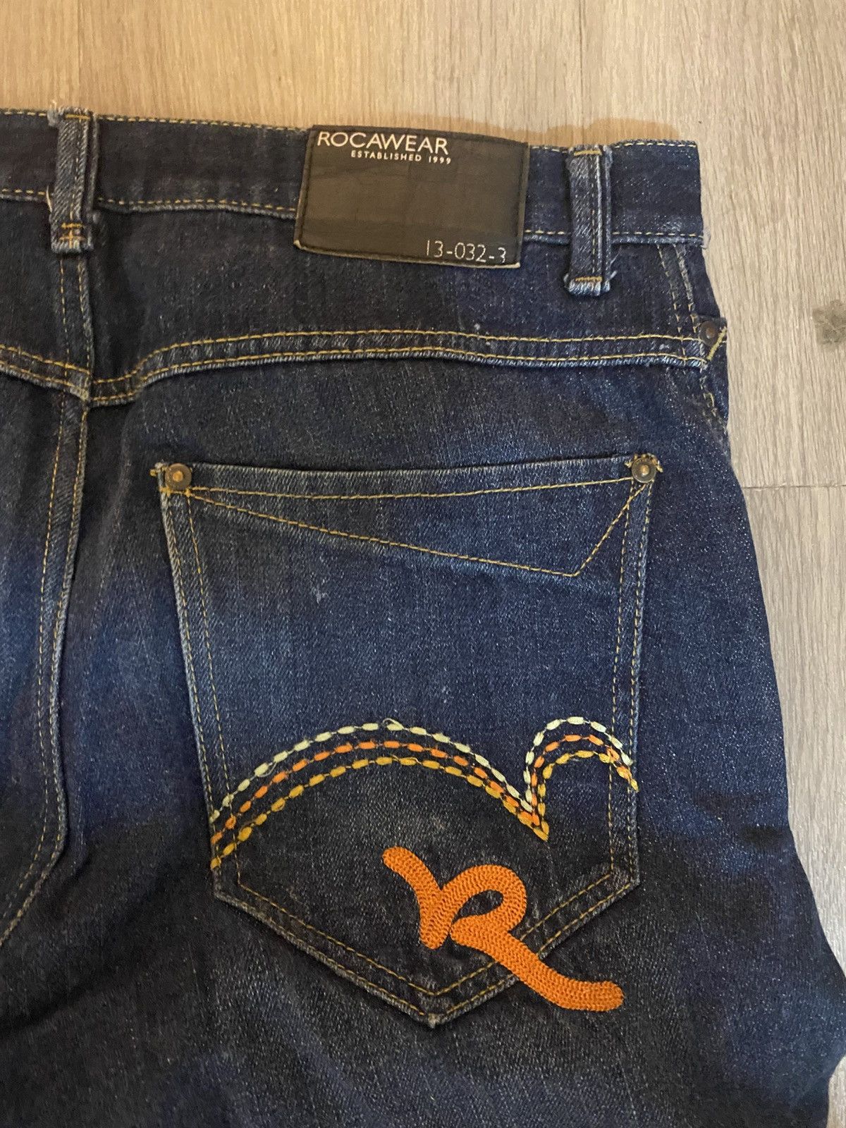 Rocawear Rocawear Wide Leg Embroidered Denim Size US 31 - 5 Thumbnail