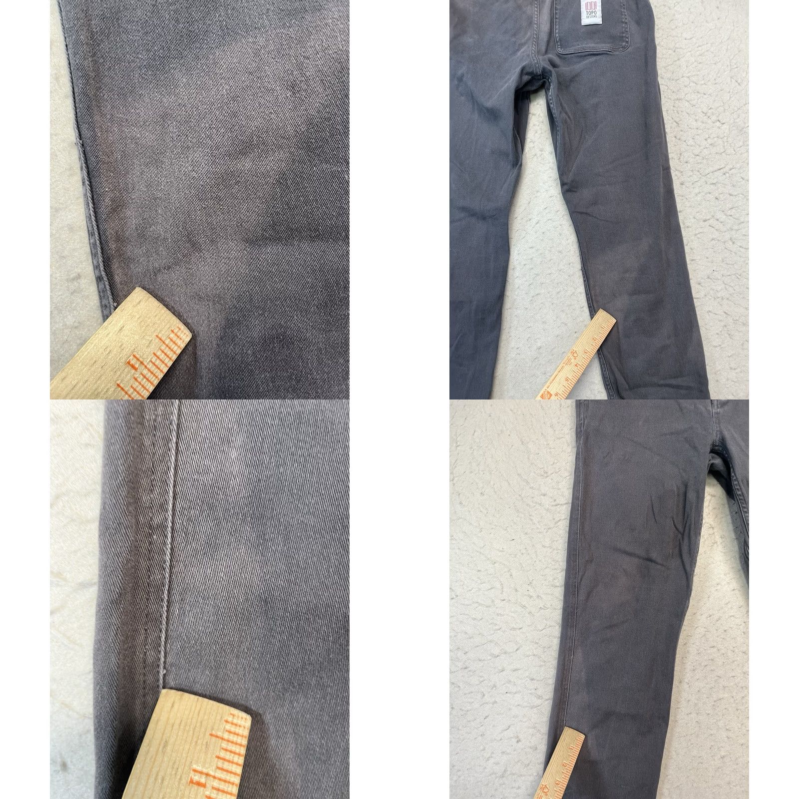 Topo Designs Topo Designs Pants Gray Belted Stretch Trekking Hiking Men's Medium Size US 31 - 8 Thumbnail