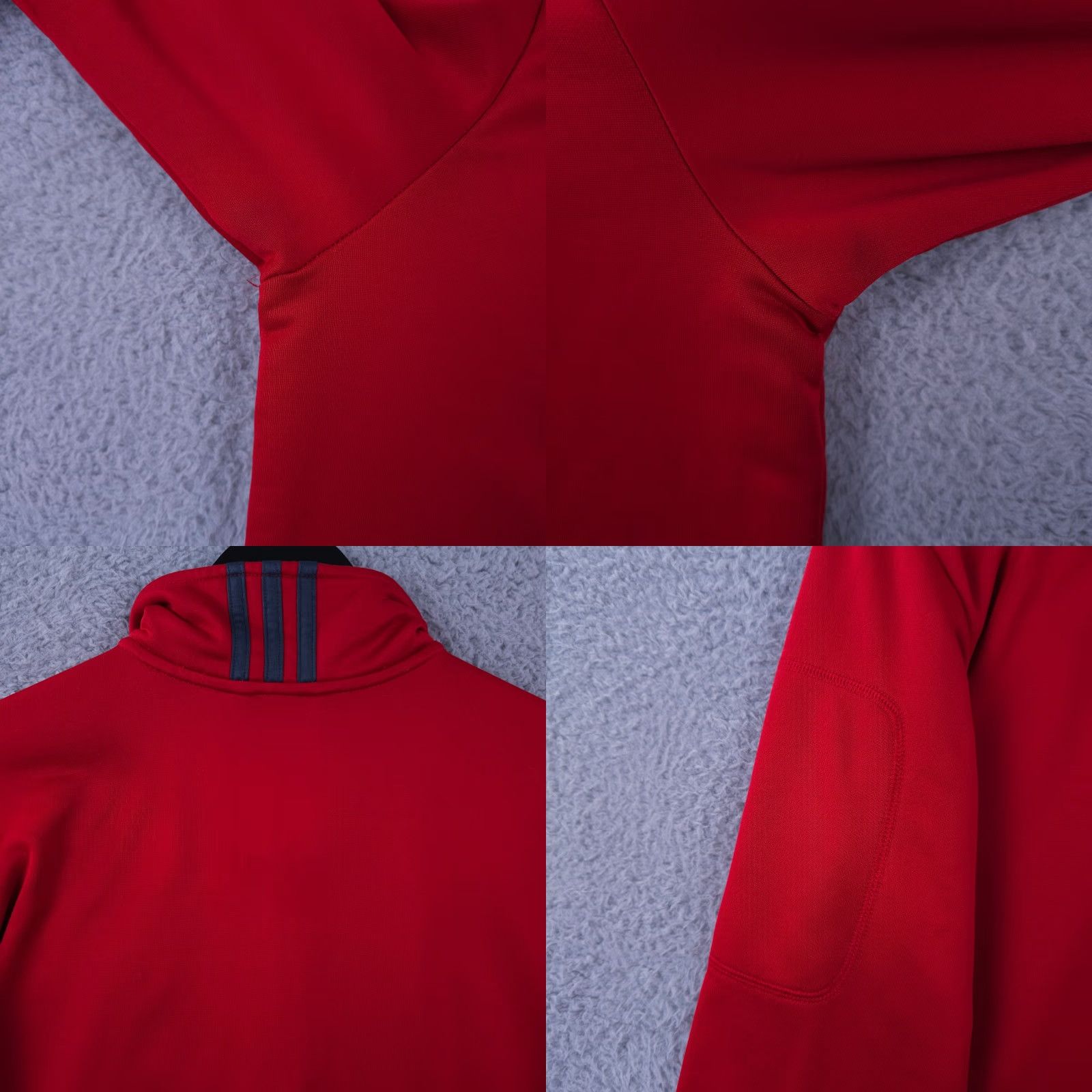 Adidas Adidas Pullover Mens M Red 1/4 Zip Fleece Sweatshirt Performance Outdoors Sports" Size US M / EU 48-50 / 2 - 9 Thumbnail