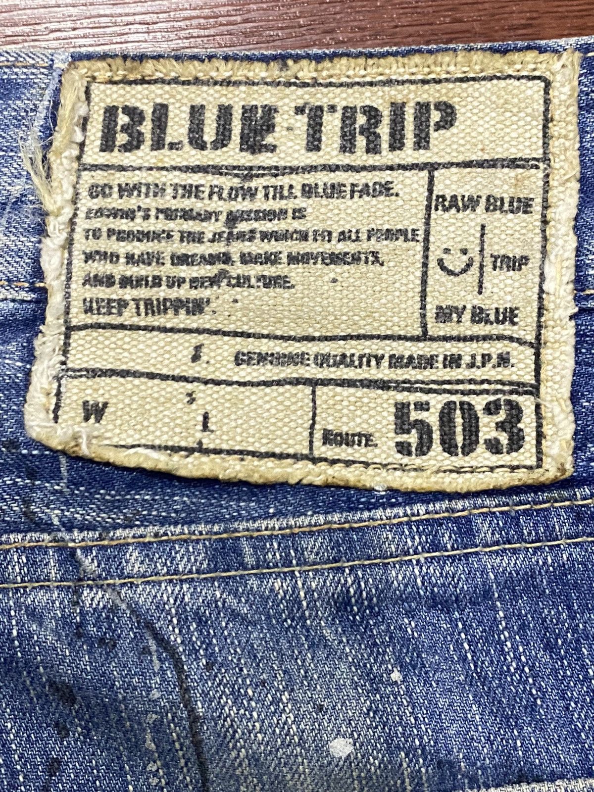 Japanese Brand Vintage Japanese Brand Edwin Blue Trip Flare Jeans Size US 37 - 11 Thumbnail