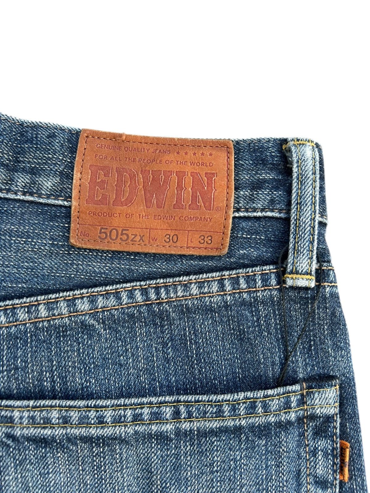 Kapital Vintage Edwin 505zx Selvedge Distressed Denim Jeans Size US 30 / EU 46 - 7 Thumbnail