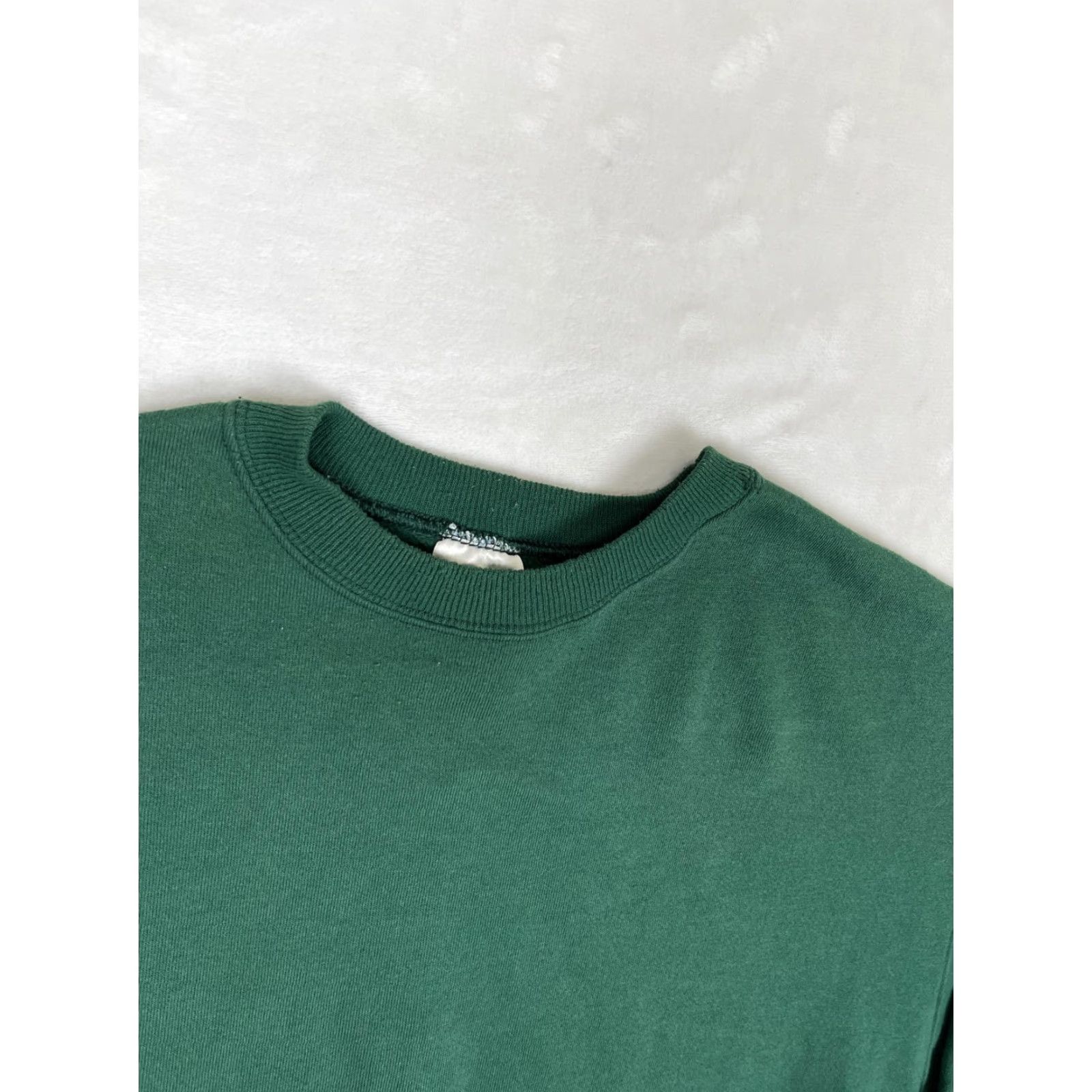 Hanes VINTAGE Hanes Sweatshirt Mens 2XL Green Blank Fleece Crewneck Pullover Size US XXL / EU 58 / 5 - 3 Thumbnail