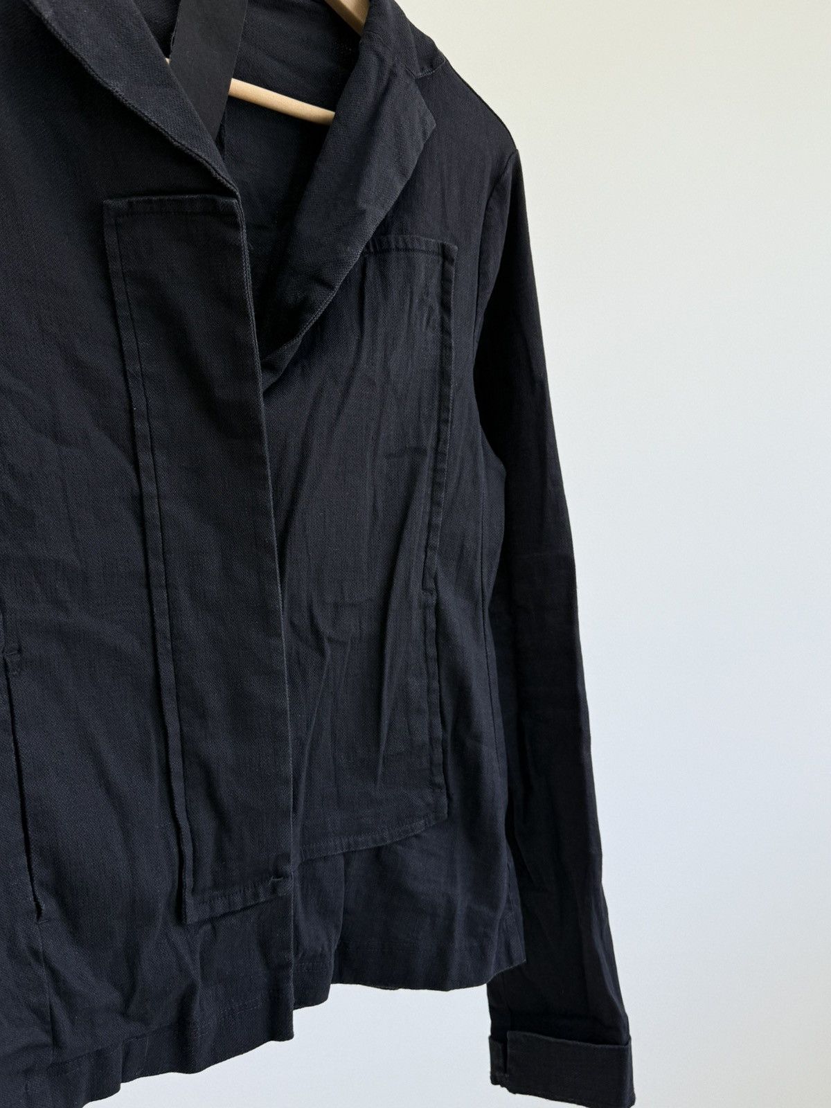 Rundholz Rundholz Black Linen Cotton Jacket Size S Size S / US 4 / IT 40 - 6 Thumbnail