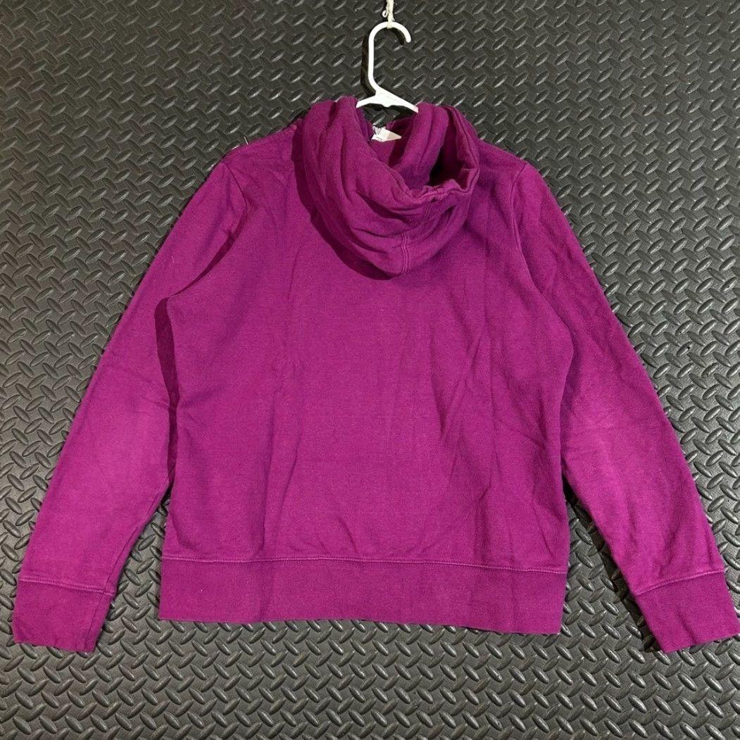 The North Face The North Face Purple Full Zip Hoodie Drawstring Hooded Sweater Women's L Size L / US 10 / IT 46 - 3 Thumbnail