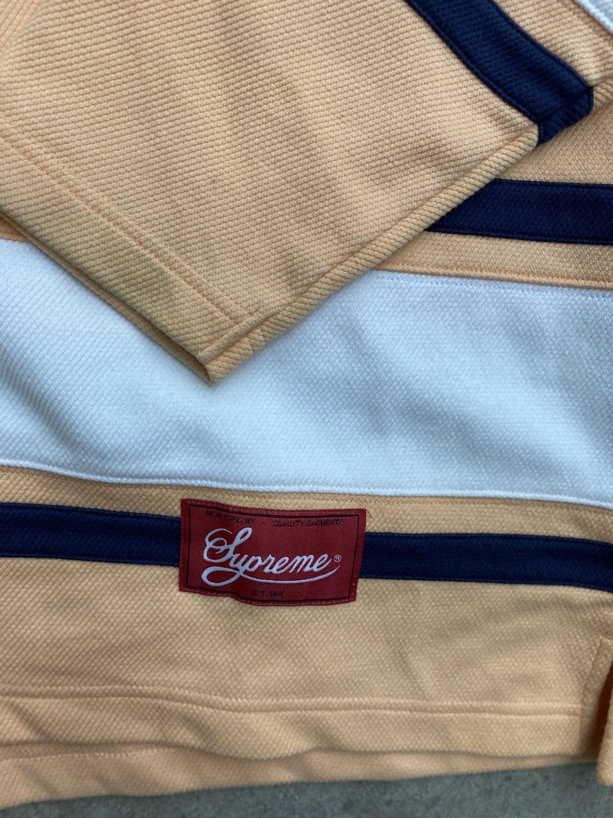 Supreme Supreme Quarter Zip Peach Rugby Size US XL / EU 56 / 4 - 2 Thumbnail