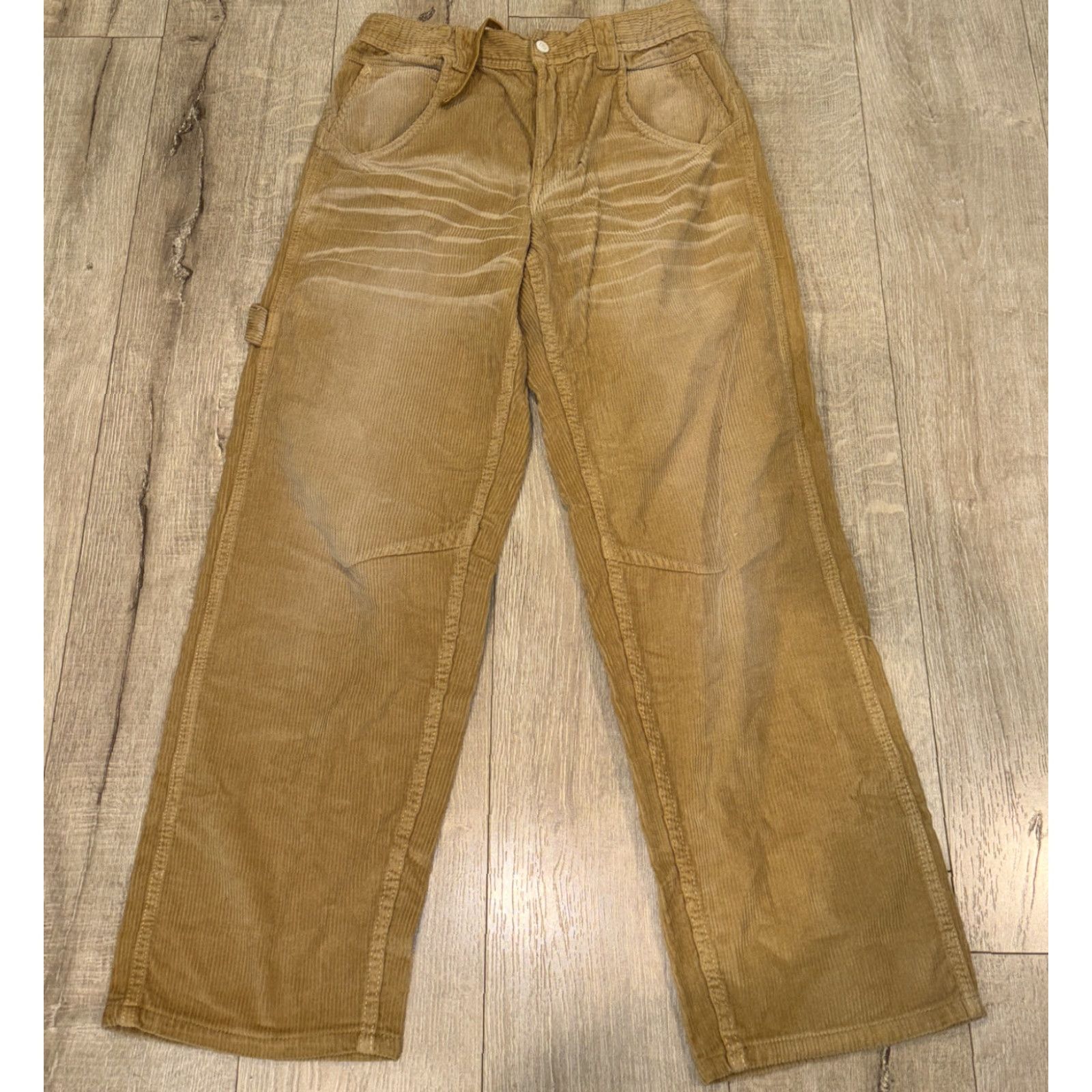 Free People Free People Faye Low Slung Corduroy Pants Size 26 Beige Straight Leg Y2K Womens Size 26" / US 2 / IT 38 - 3 Thumbnail