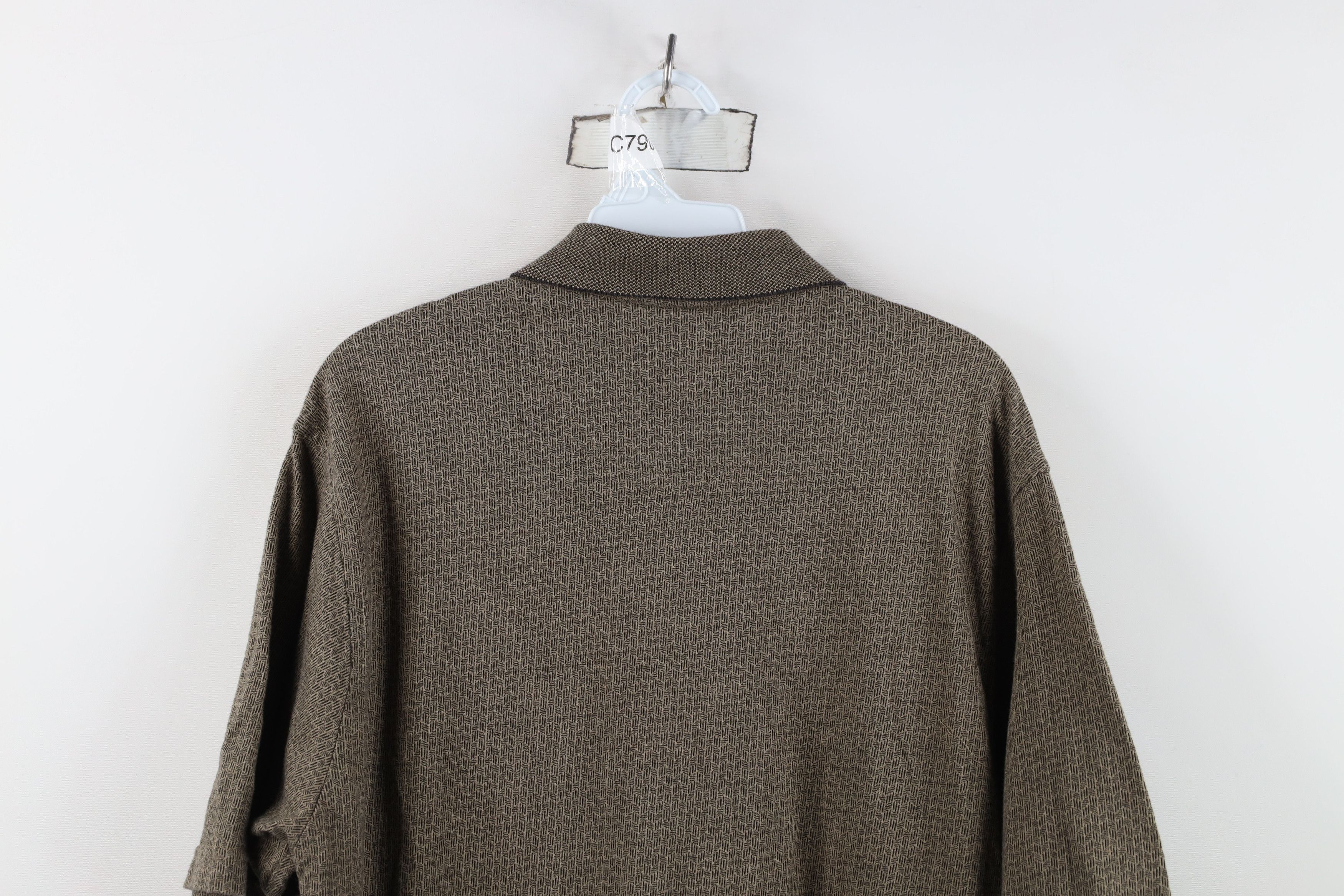 Vintage Vintage 90s Streetwear Geometric Collared Golf Polo Shirt Size US L / EU 52-54 / 3 - 11 Thumbnail
