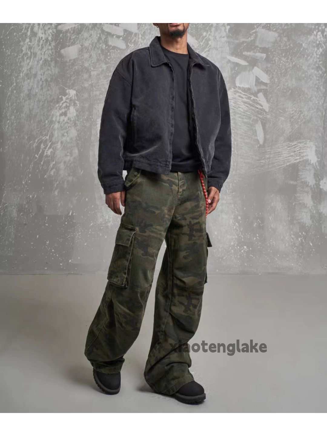 Designer × Vintage washed faded camo loose baggy military cargo pants Size US 32 / EU 48 - 7 Thumbnail