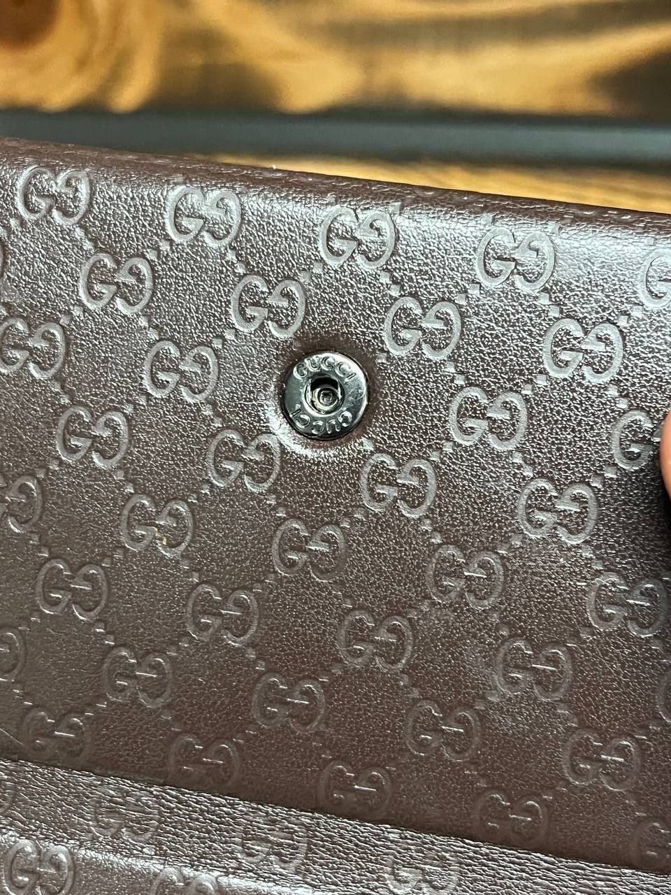 Gucci Gucci Folding Glasses Case Brown Leather Snap Vintage Size ONE SIZE - 10 Thumbnail