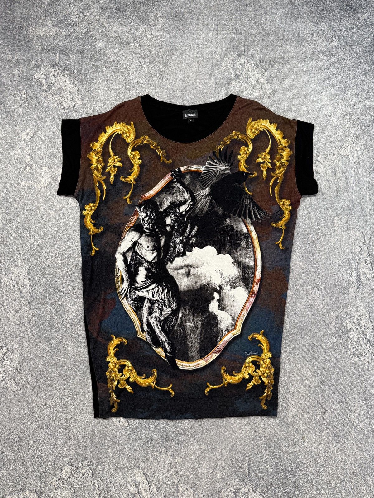 Just Cavalli Just Cavalli Graphic Tee Designer Luxury Streetwear Vintage Size US S / EU 44-46 / 1 - 1 Thumbnail