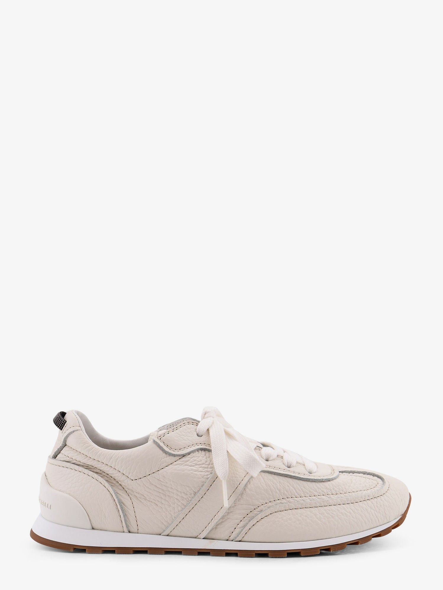 Brunello Cucinelli Leather sneakers with Monili on the back IT 38 Women - USA Tariffs Included