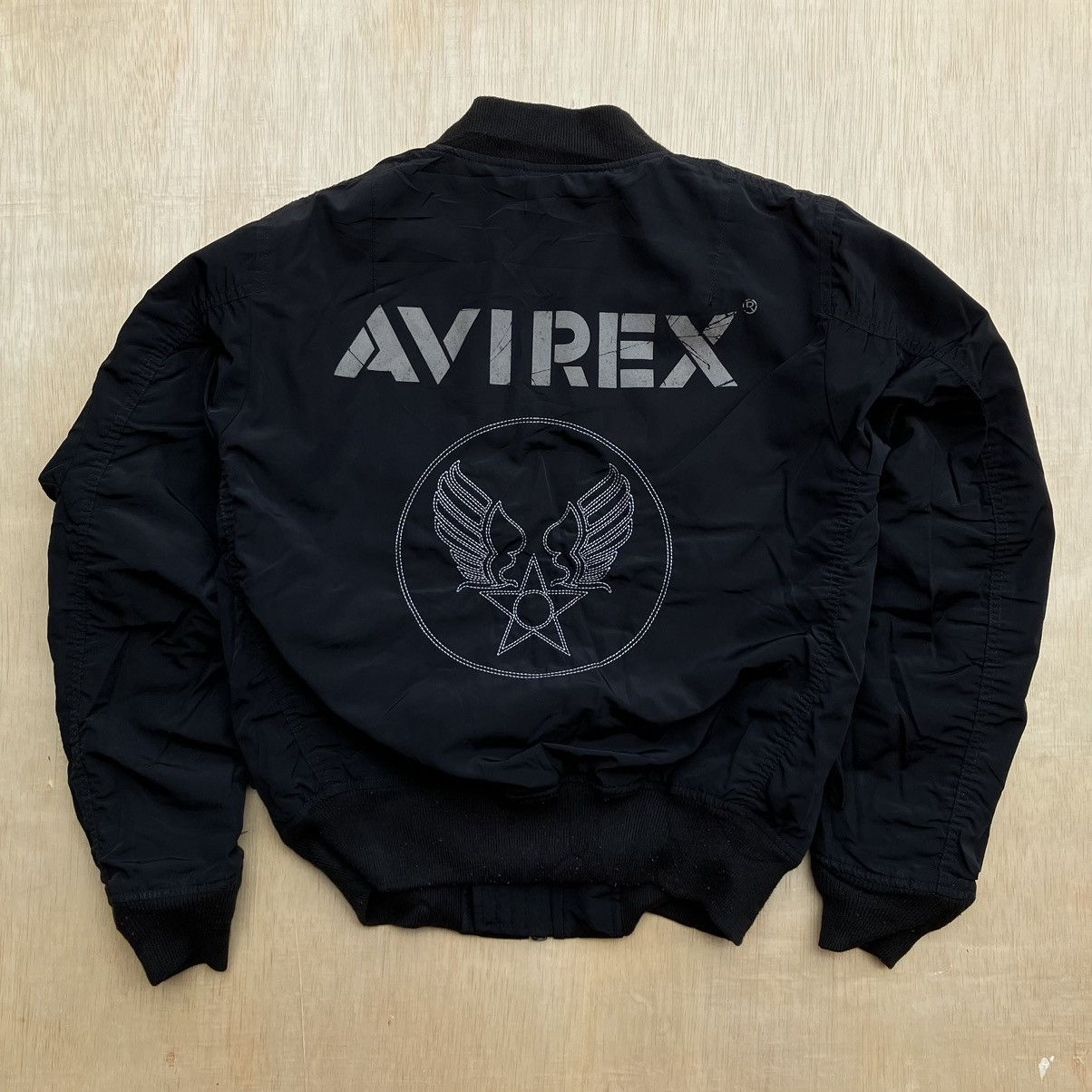 Alpha Industries × Avirex × Buzz Rickson's AVIREX BIG LOGO BOMBER JACKET Size US M / EU 48-50 / 2 - 1 Thumbnail