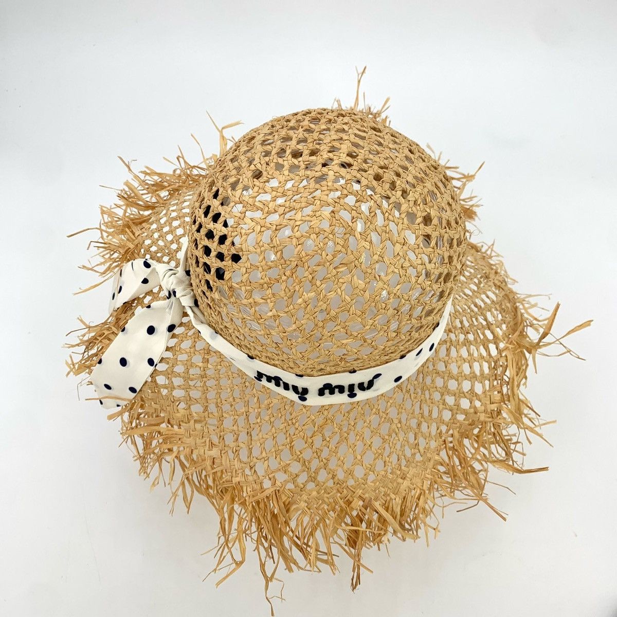 Miu Miu Miu Miu Raffia Ribbon Sun Hat Size ONE SIZE - 6 Thumbnail