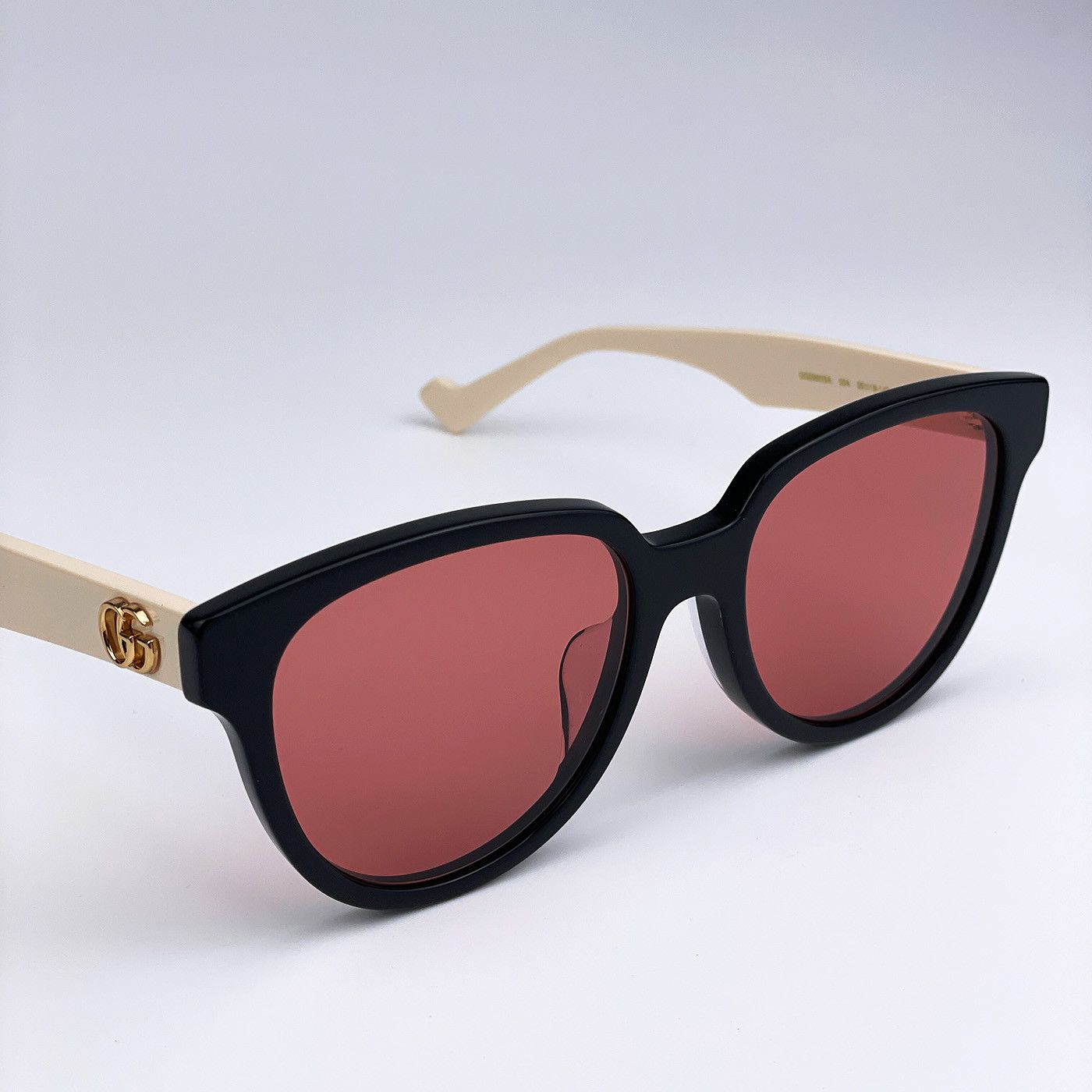 Gucci NEW Gucci GG0960SA 004 Black White Orange Women Sunglasses Size ONE SIZE - 6 Thumbnail