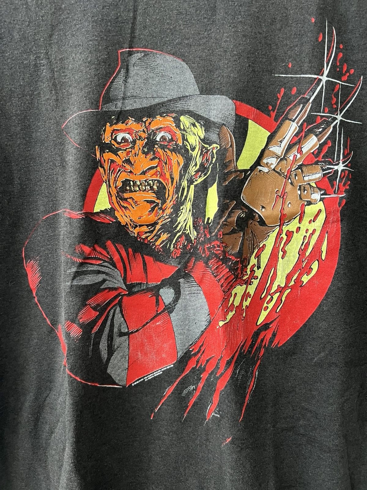 Star Of Hollywood VINTAGE 80s FREDDY KRUEGER A NIGHTMARE 4 HORROR MOVIE SHIRT Size US L / EU 52-54 / 3 - 3 Thumbnail